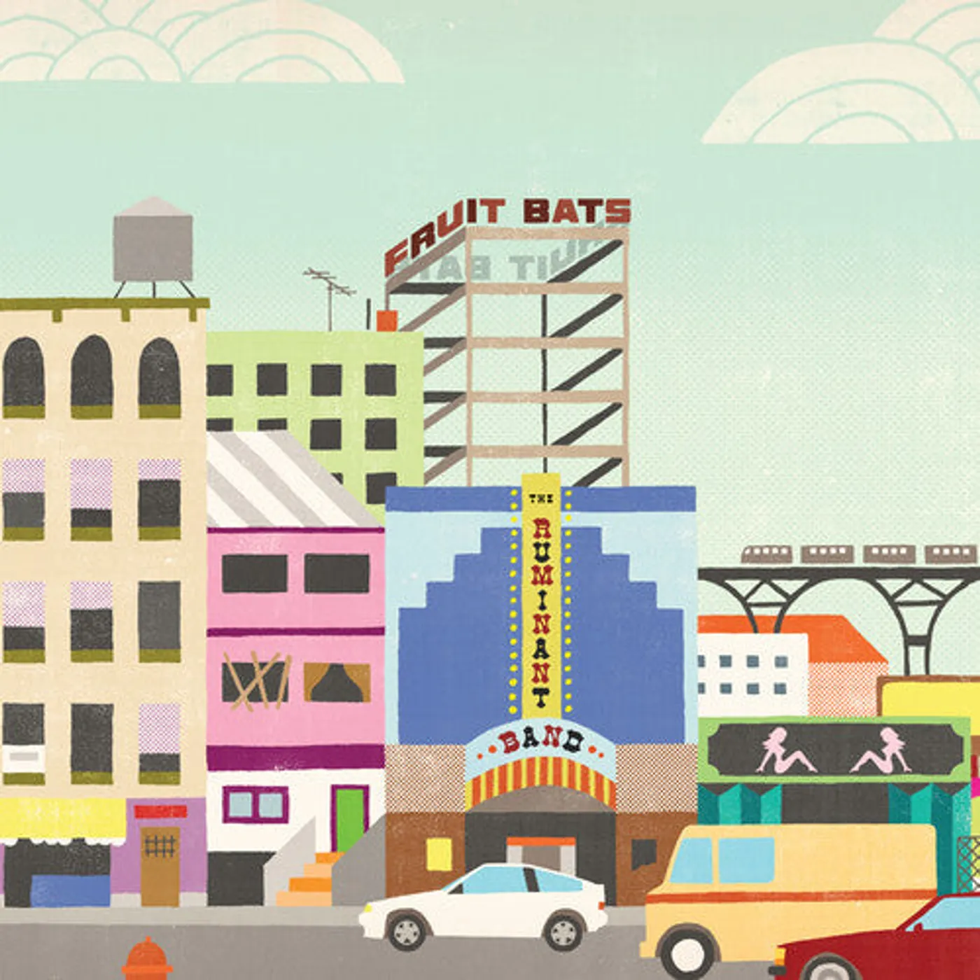 Fruit Bats LP Vinyl - Ruminant Band - Pink (Colv) (Ltd) (Pnk)