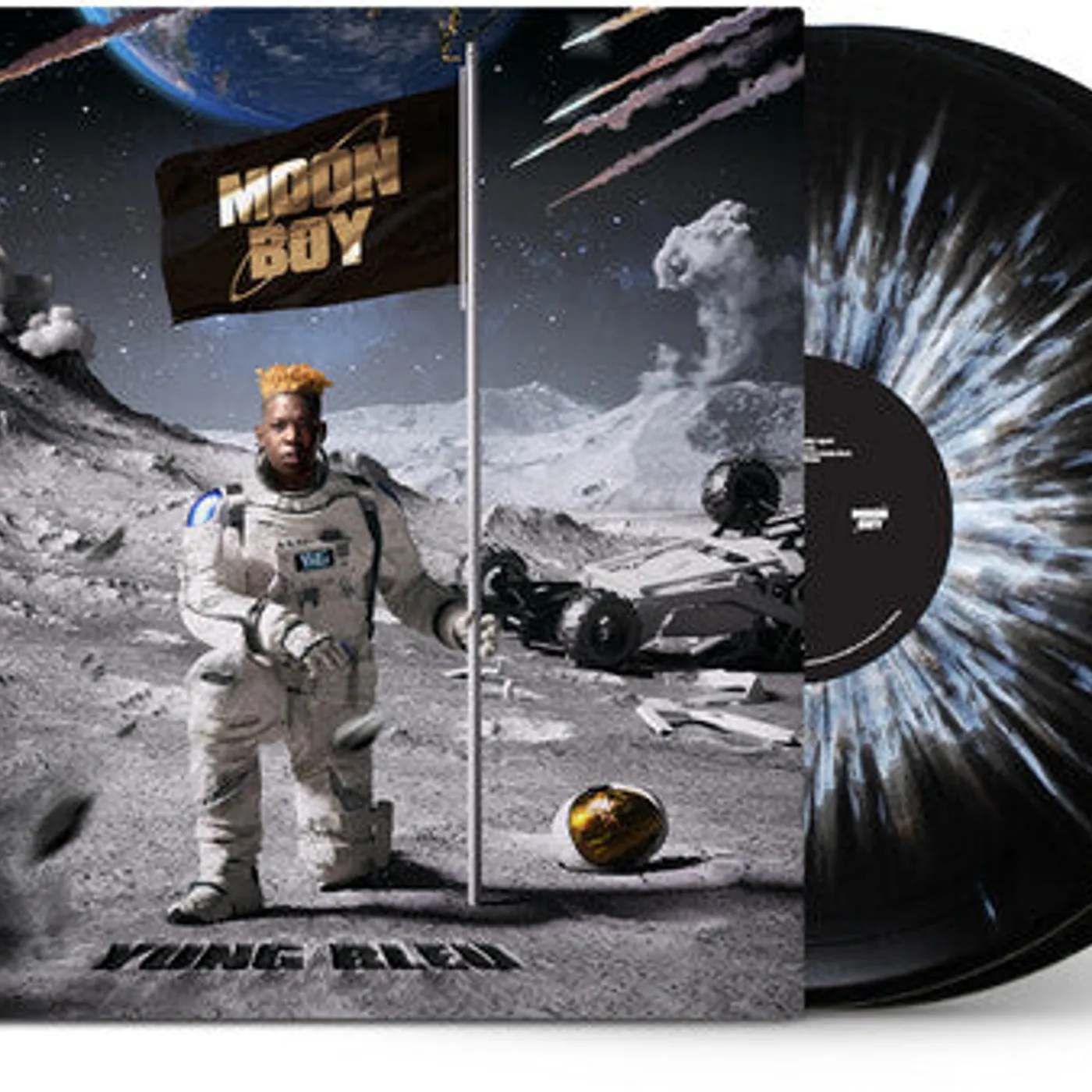 Yung Bleu LP Vinyl - Moon Boy - Space & Stars Splatter (Colv)