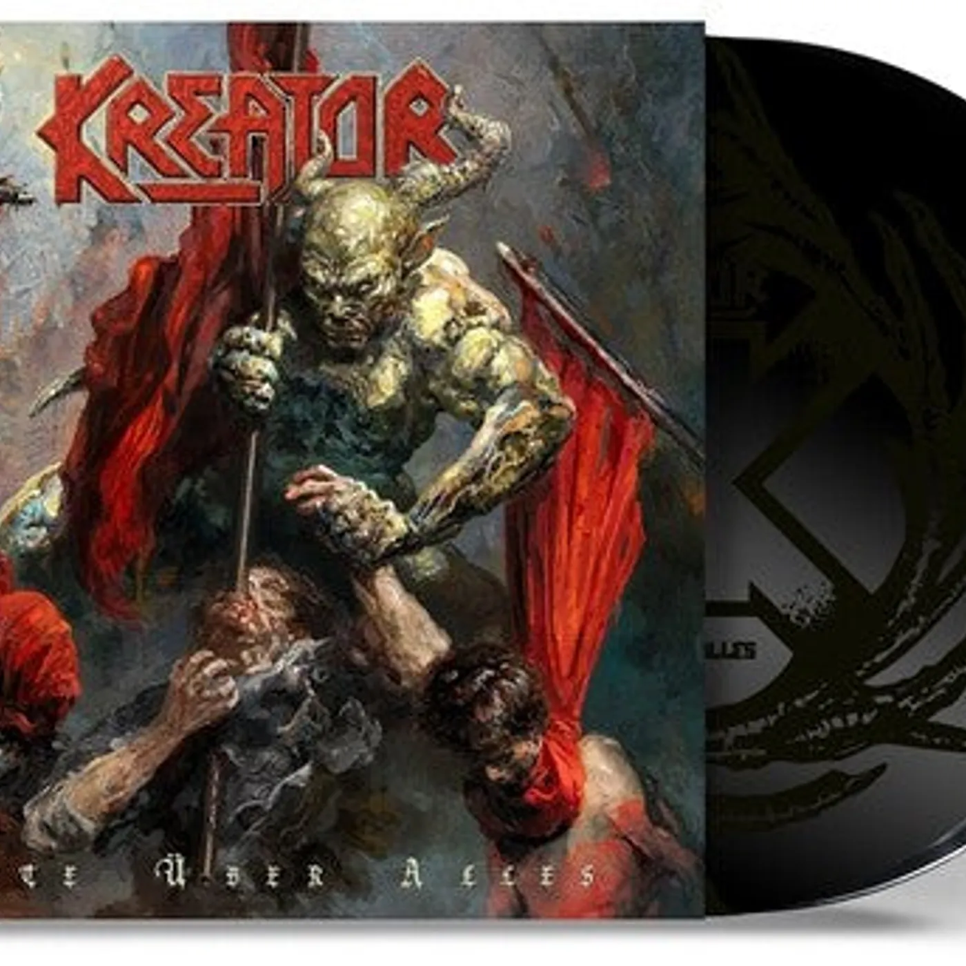 Kreator LP Vinyl - Hate Uber Alles (Trifold Double Black W/ Etching)