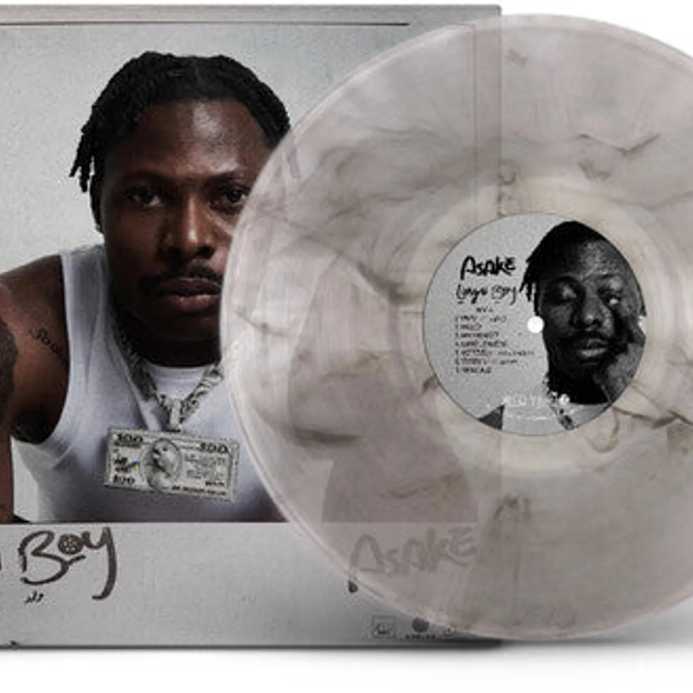 Asake LP Vinyl - Lungu Boy - Smoky Clear (Cvnl)