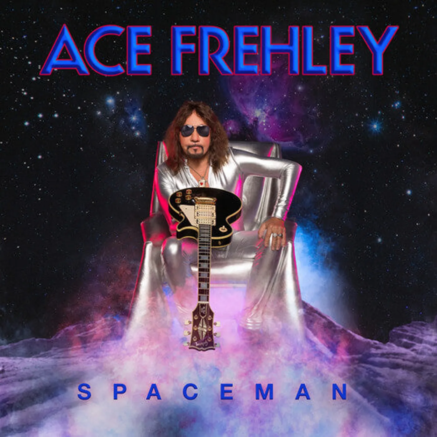 Ace Frehley LP Vinyl - Spaceman - Clear & Grape (Colv) (Cvnl) (Gate)