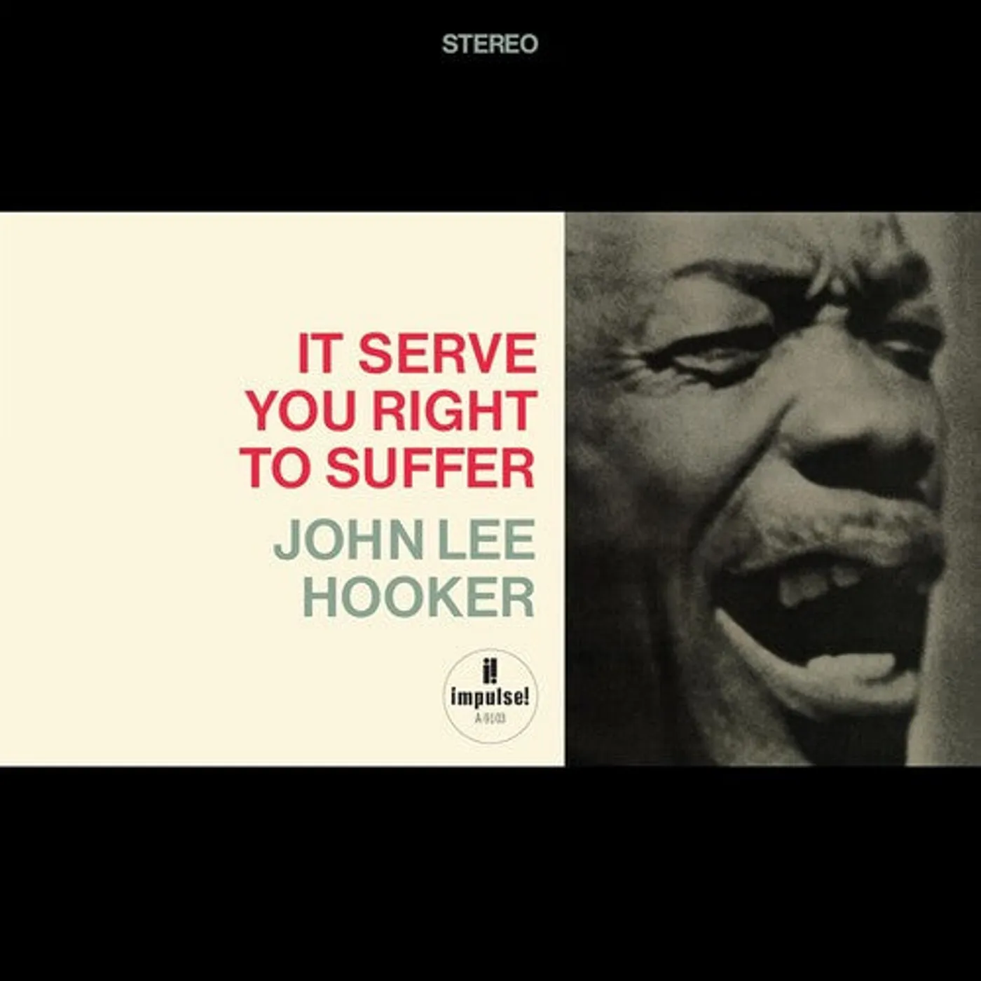 John Lee Hooker LP Vinyl - It Serve You Right To Suffer (Acoustic Sounds Ser)