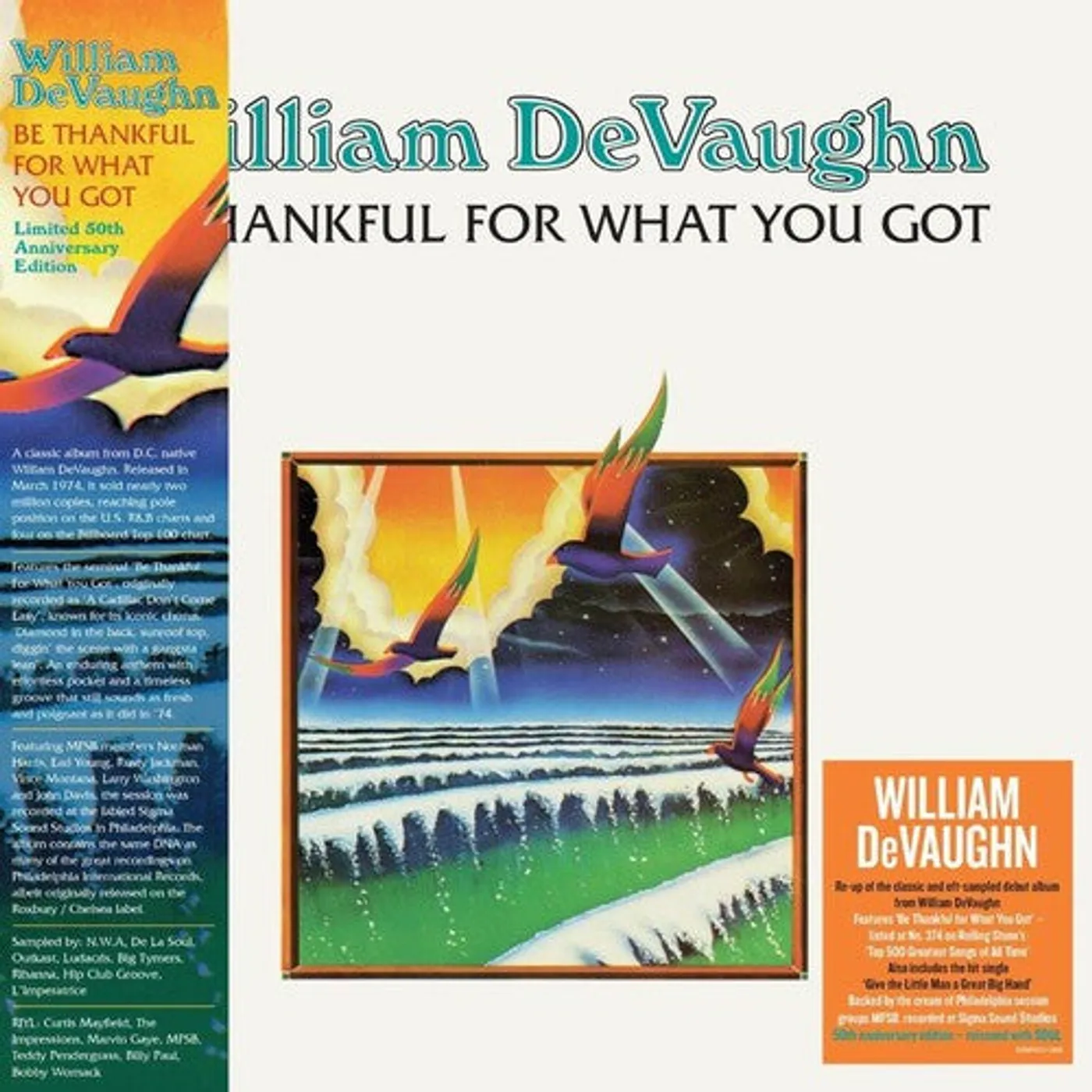William Devaughn LP Vinyl - Be Thankful For What You Got: 50Th Anniversary