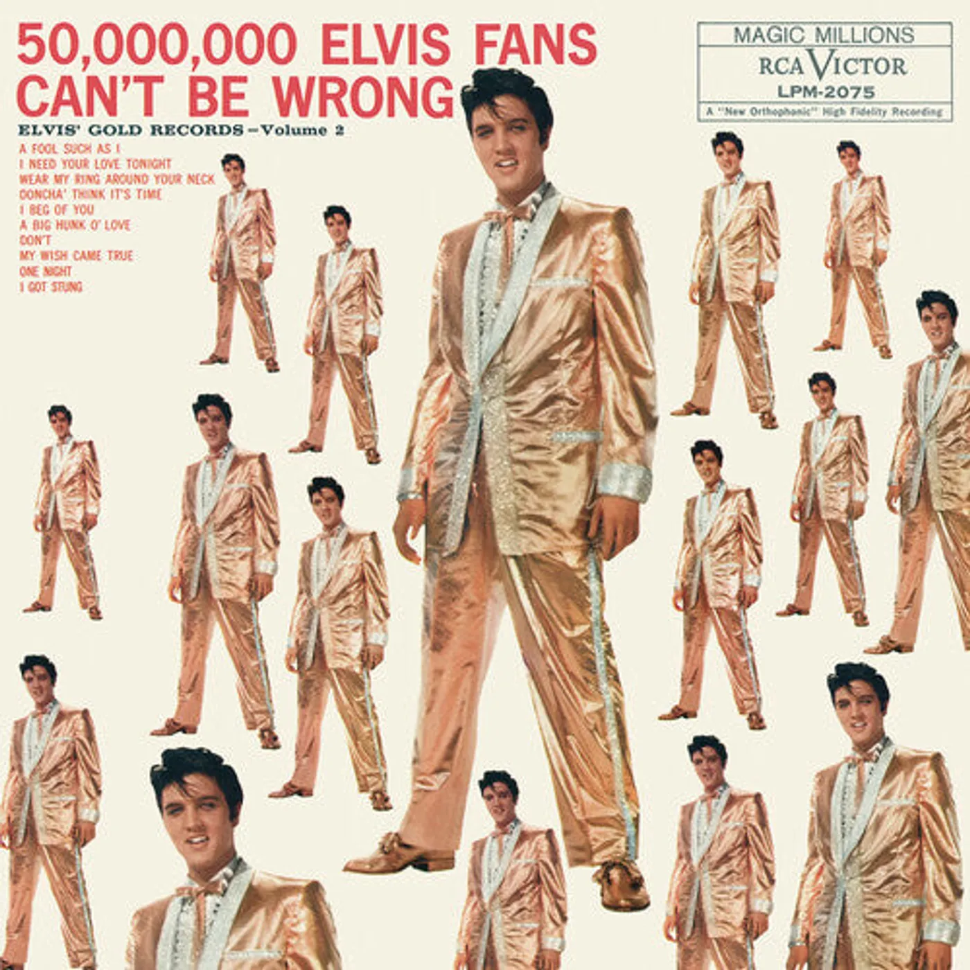 Elvis Presley LP Vinyl - 50,000,000 Elvis Fans Can'T Be Wrong: Elvis Gold