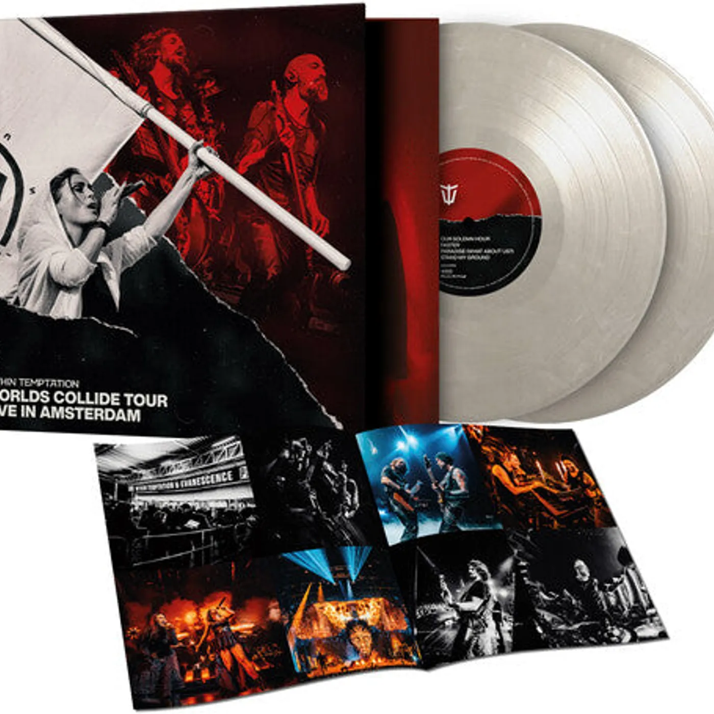Within Temptation LP Vinyl - Worlds Collide Tour Live In Amsterdam - White