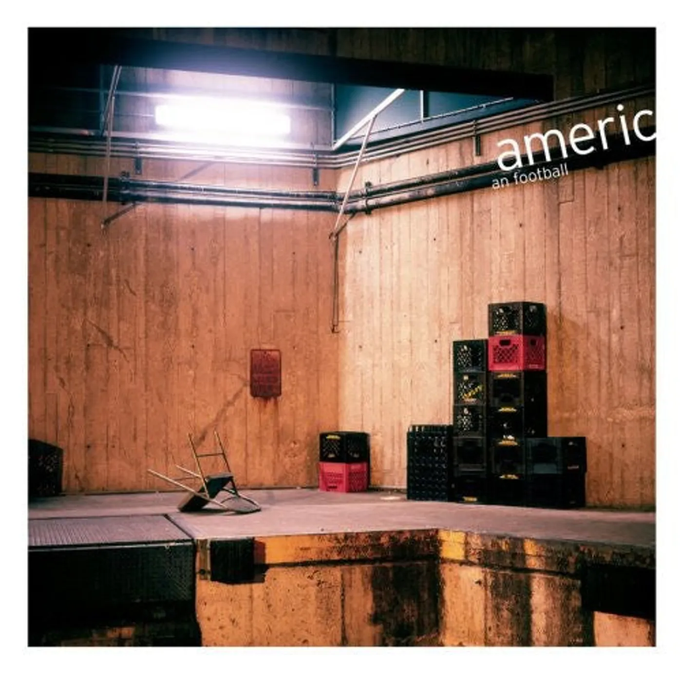 American Football LP Vinyl - American Football Ep - Half Red / Half Black (Blk)