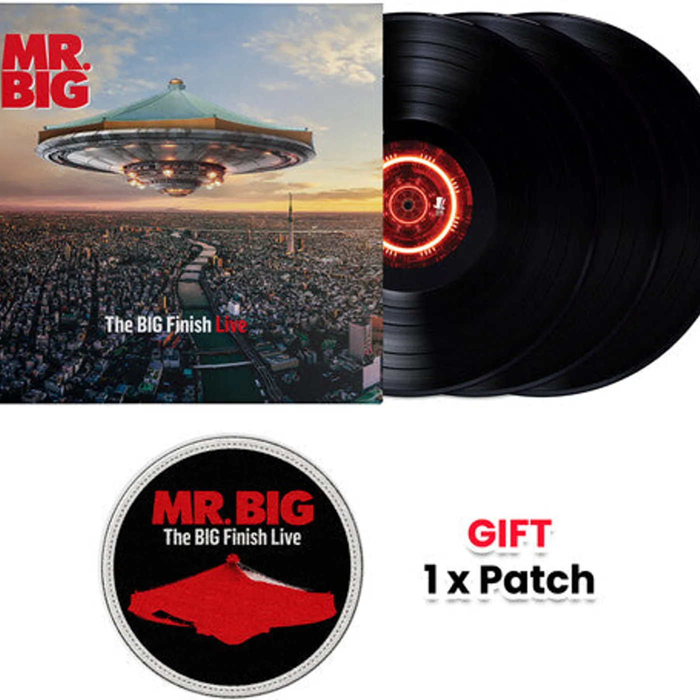Mr. Big LP Vinyl - Big Finish Live (Gate Fold) (Ogv)