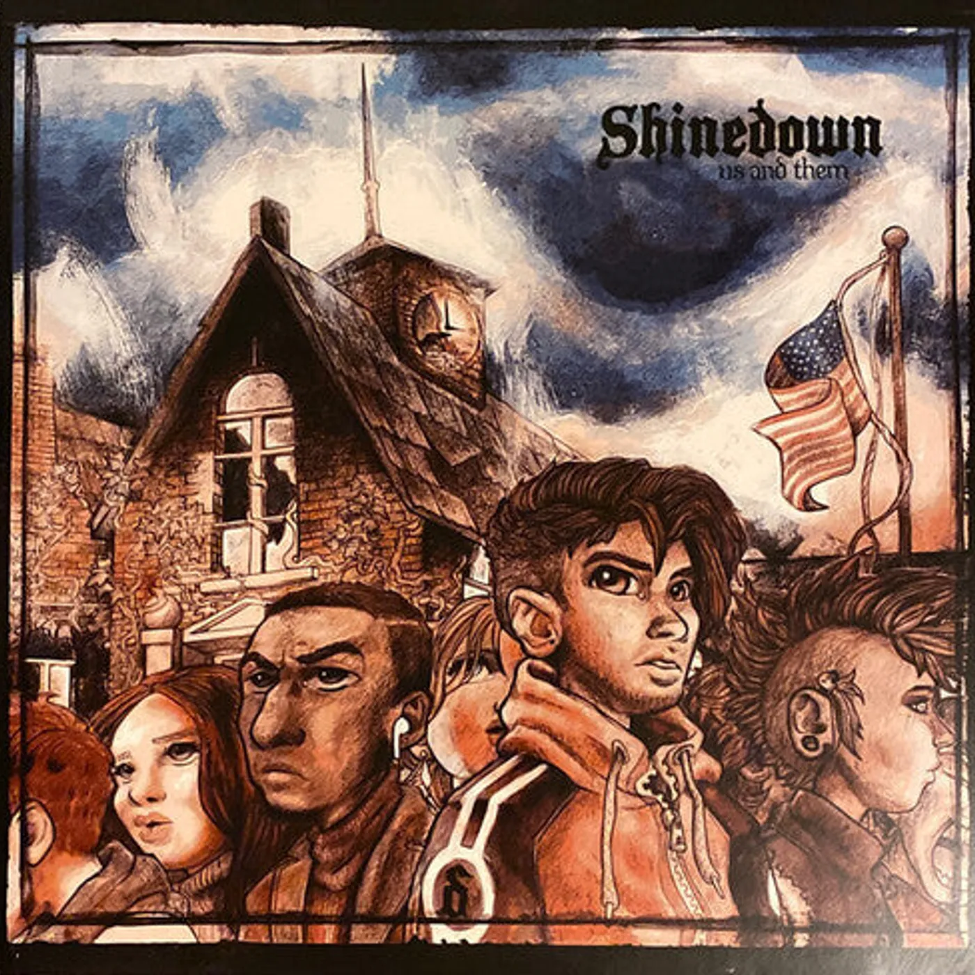 Shinedown LP Vinyl - Us & Them (Colv) (Cvnl) (Purp)