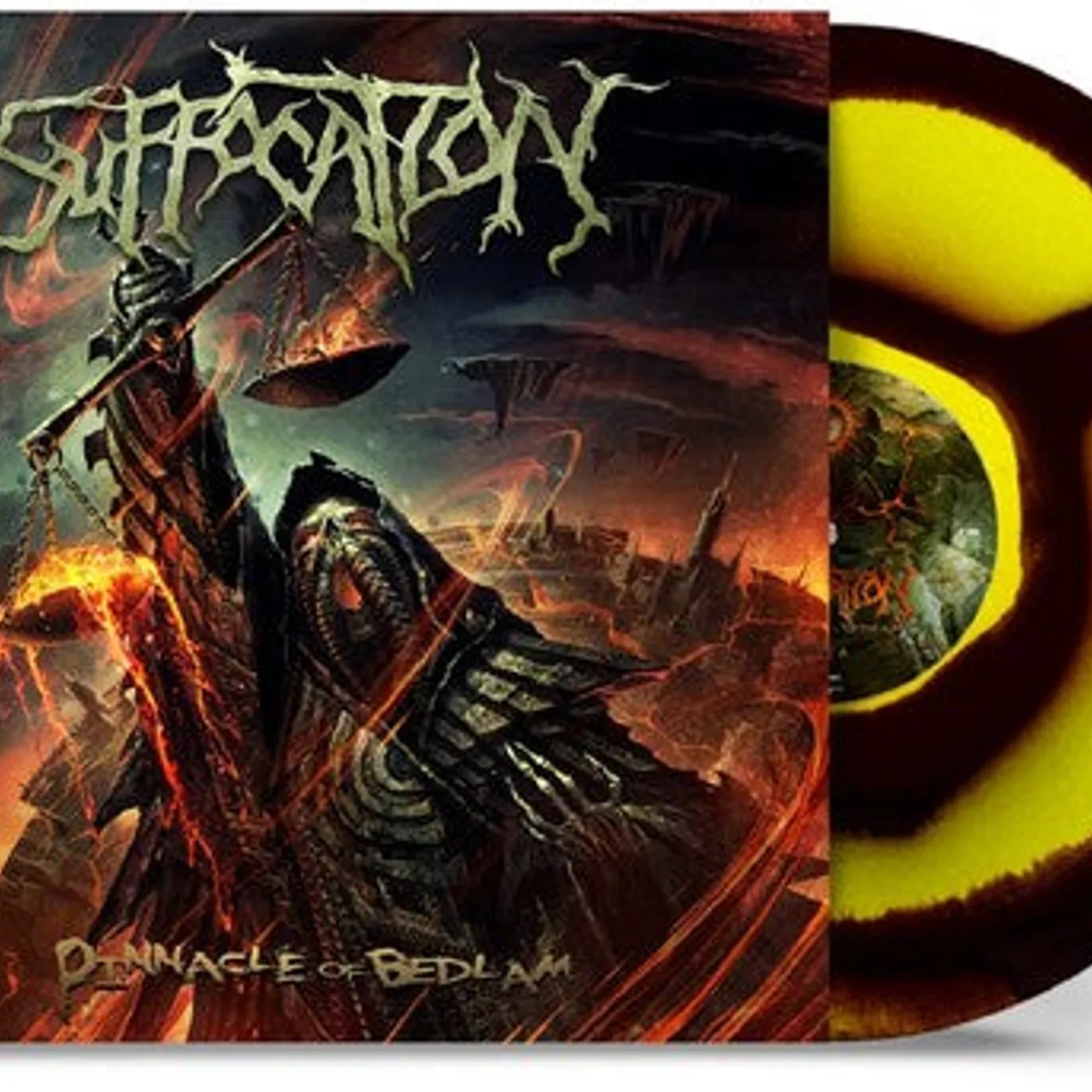 Suffocation LP Vinyl - Pinnacle Of Bedlam - Yellow/Black Corona (Blk)