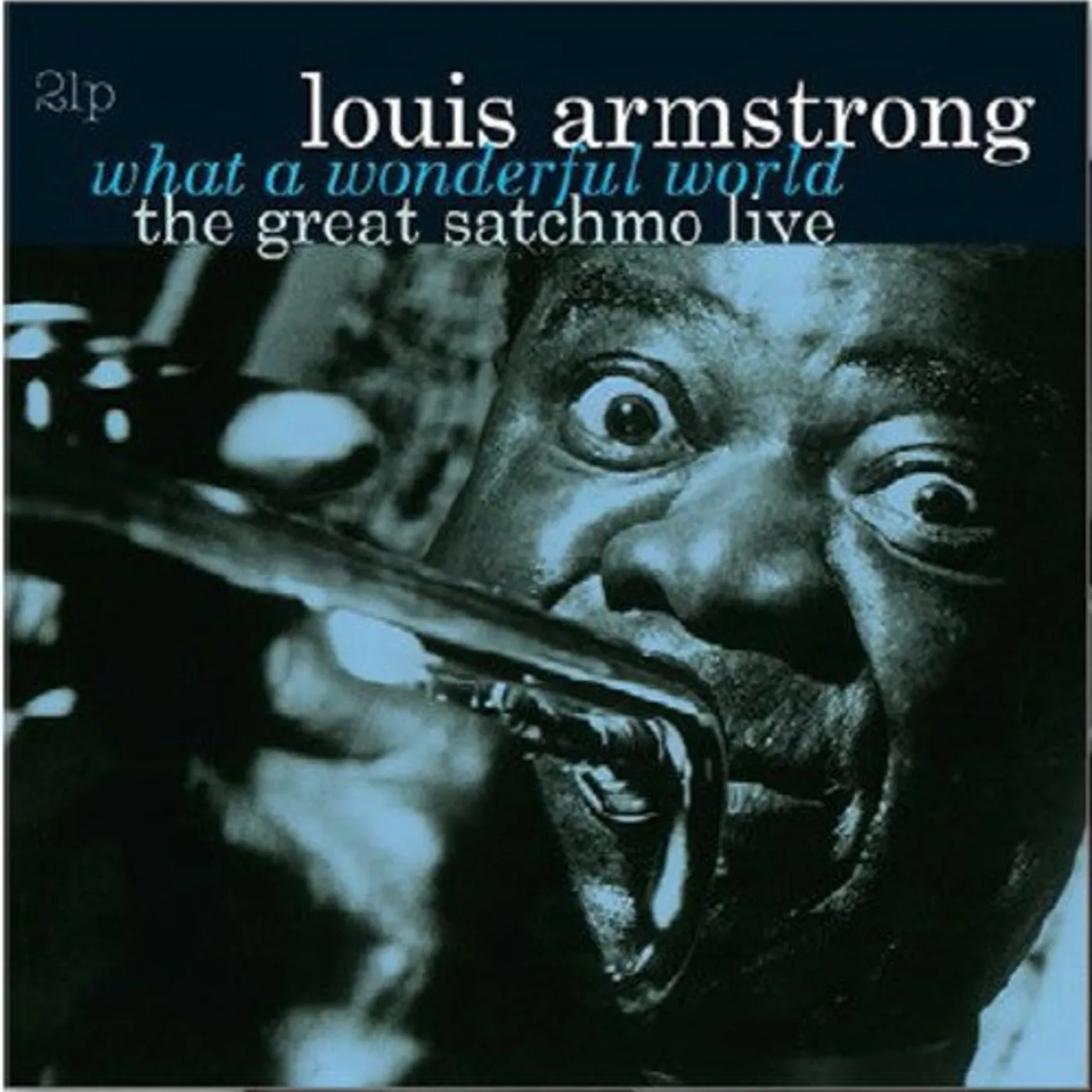 Louis Armstrong LP Vinyl - What A Wonderful World / Great Satchmo Live (Hol)