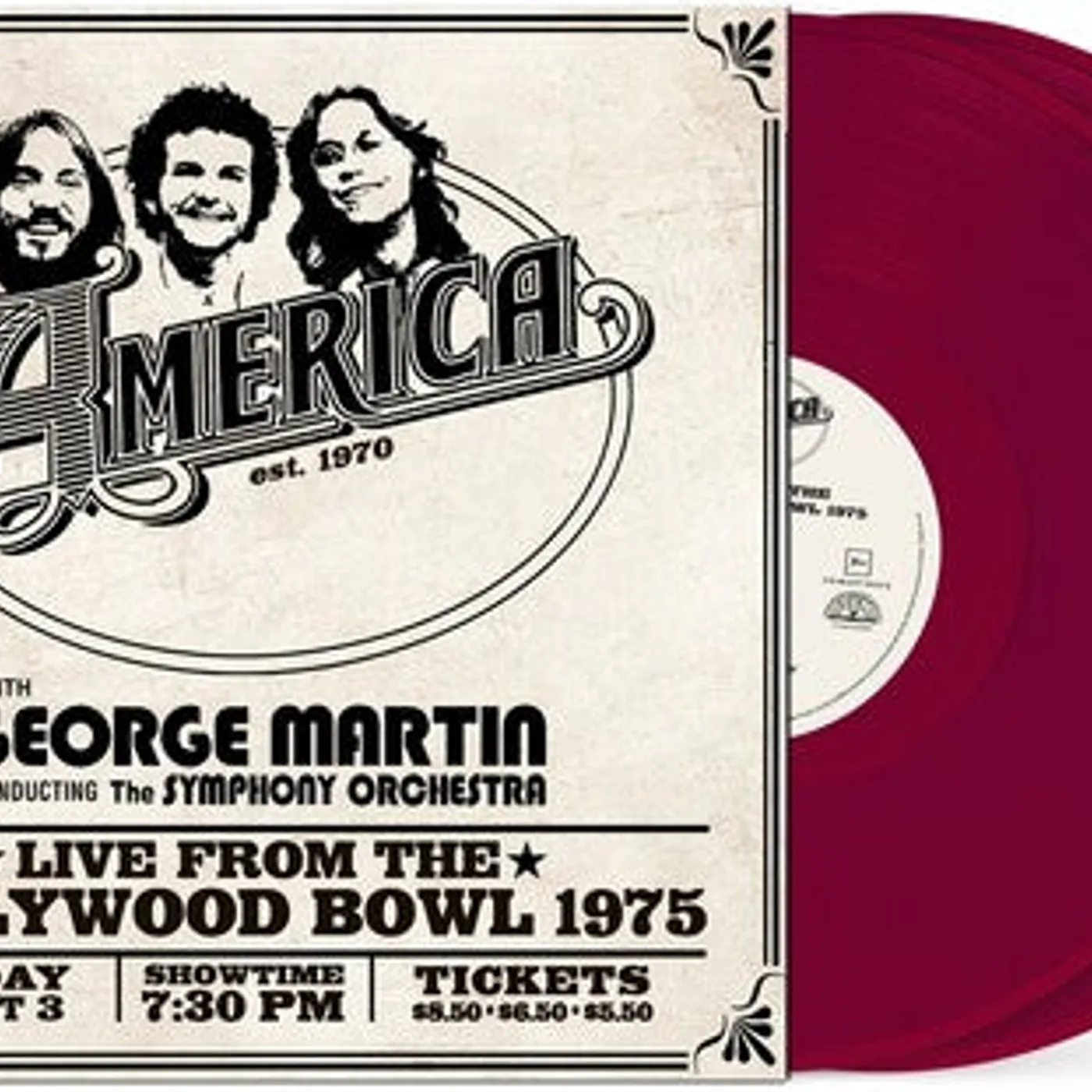 America LP Vinyl - America: Live At The Hollywood Bowl 1975 (Rmst)