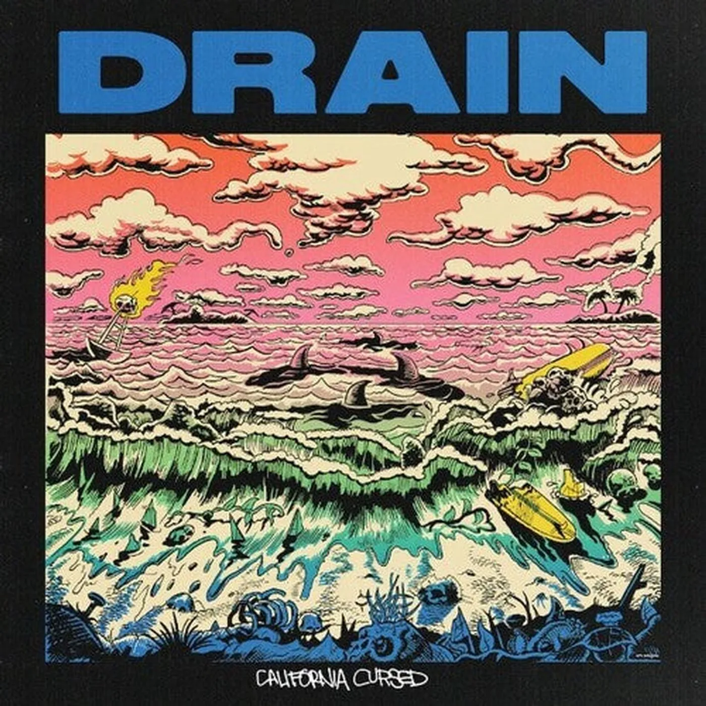 Drain LP Vinyl - California Cursed (Blue) (Colv)
