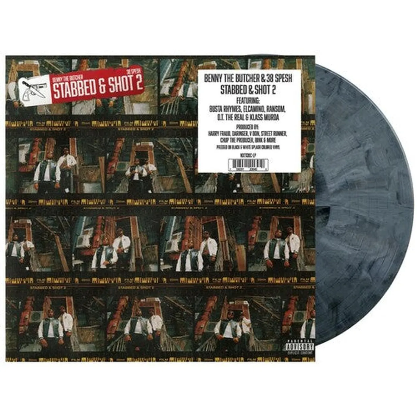 Benny The Butcher & 38 Spesh LP Vinyl - Stabbed & Shot 2 (Blk) (Colv) (Wht)