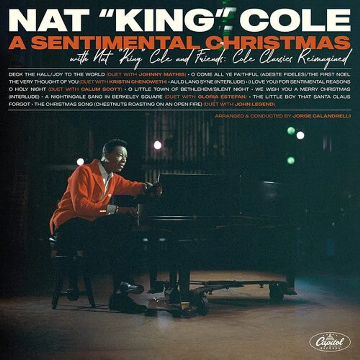 Nat King Cole LP Vinyl - Sentimental Christmas With Nat King Cole & Friends
