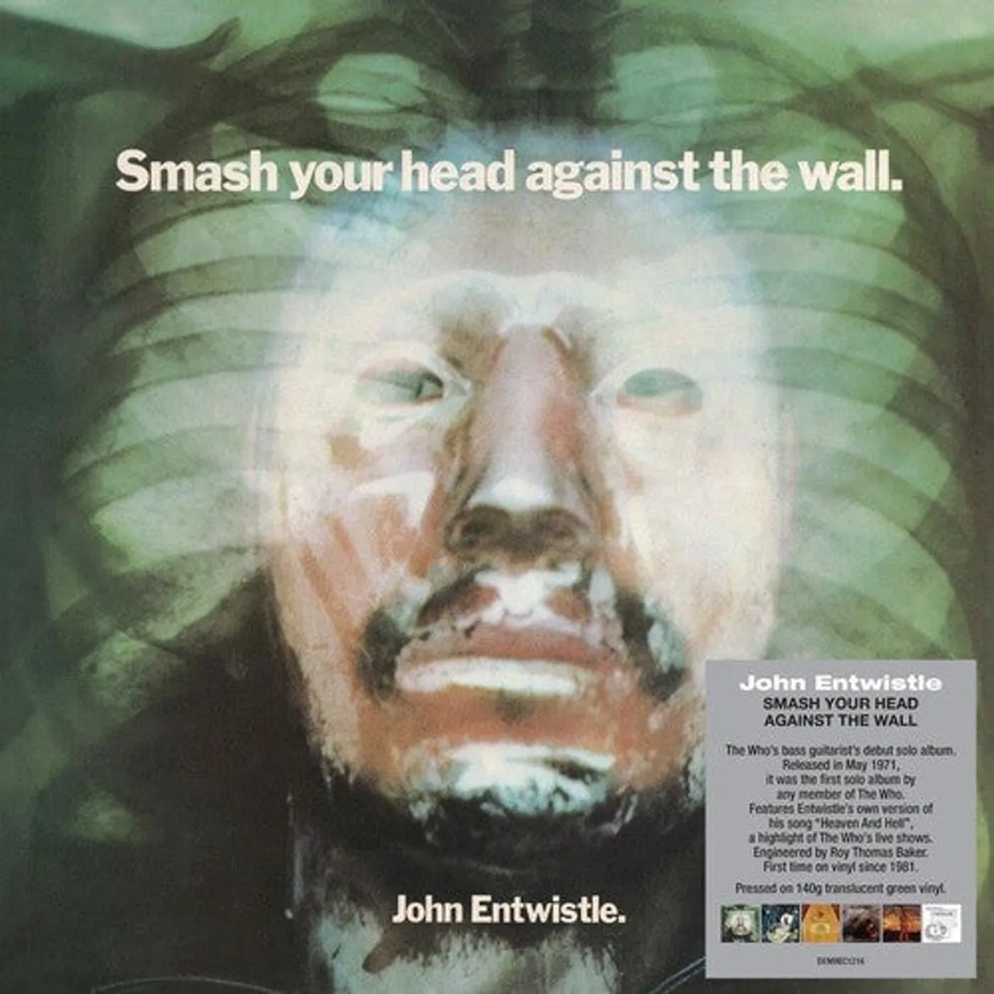 John Entwistle LP Vinyl - Smash Your Head Against The Wall (Colv) (Grn) (Uk)