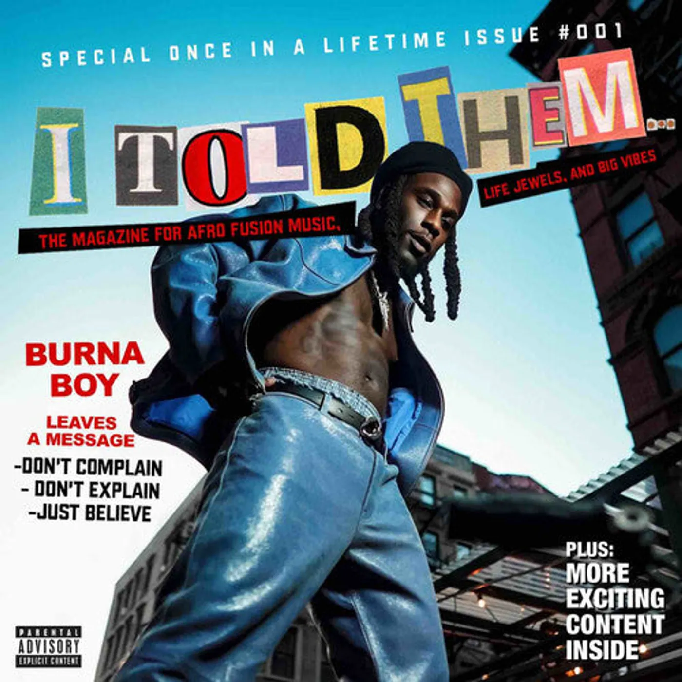 Burna Boy LP Vinyl - I Told Them
