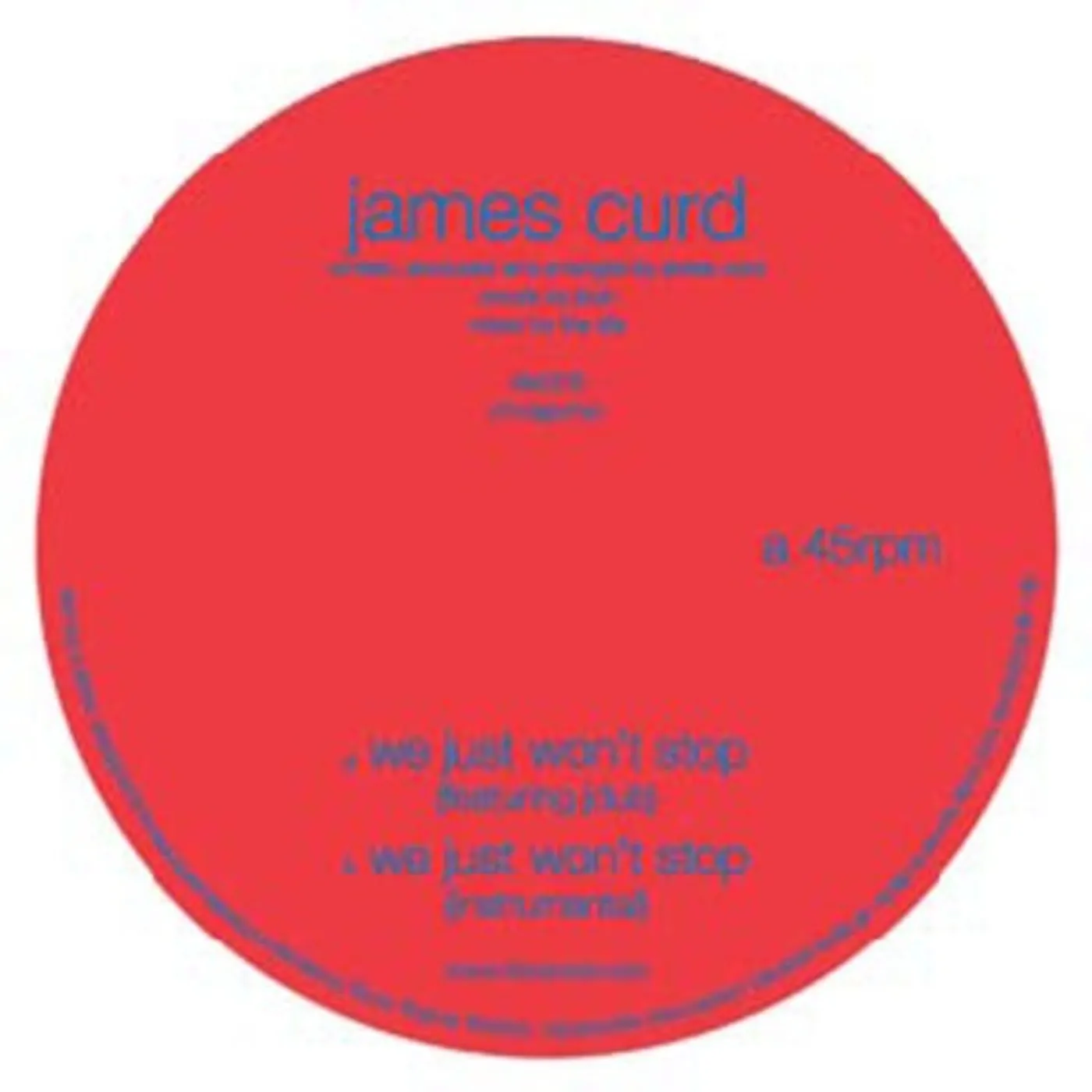 James Curd LP Vinyl - We Just Won'T Stop