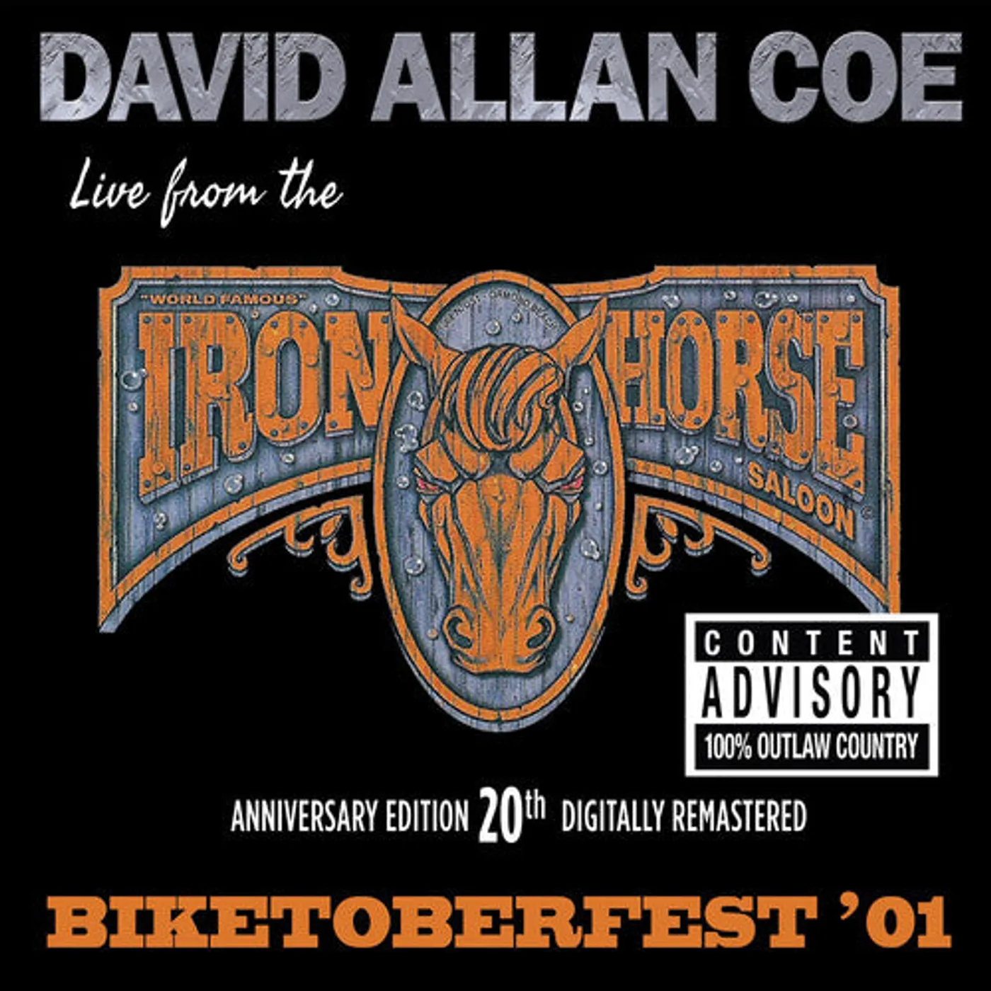 David Allan Coe LP Vinyl - Biketoberfest '01: Live From The Iron Horse Saloon