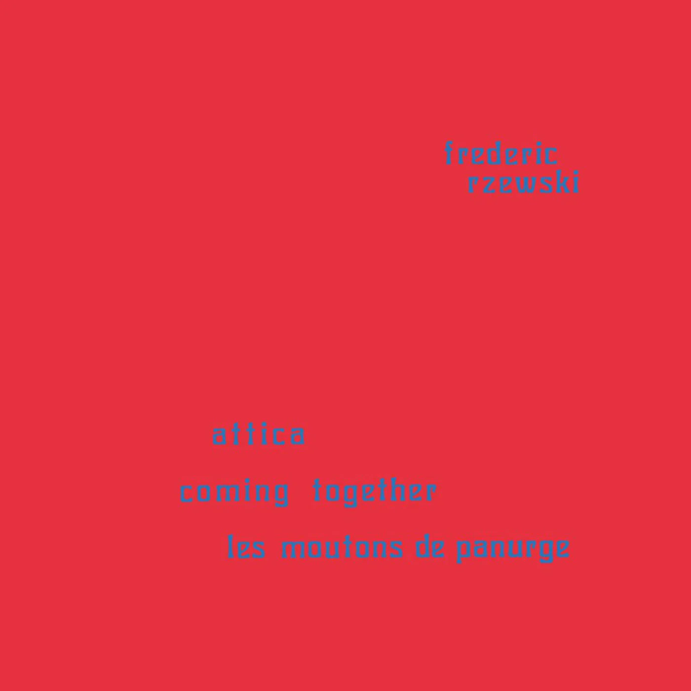 Frederic Rzewski LP Vinyl - Coming Together / Attica / Moutons De Panurge
