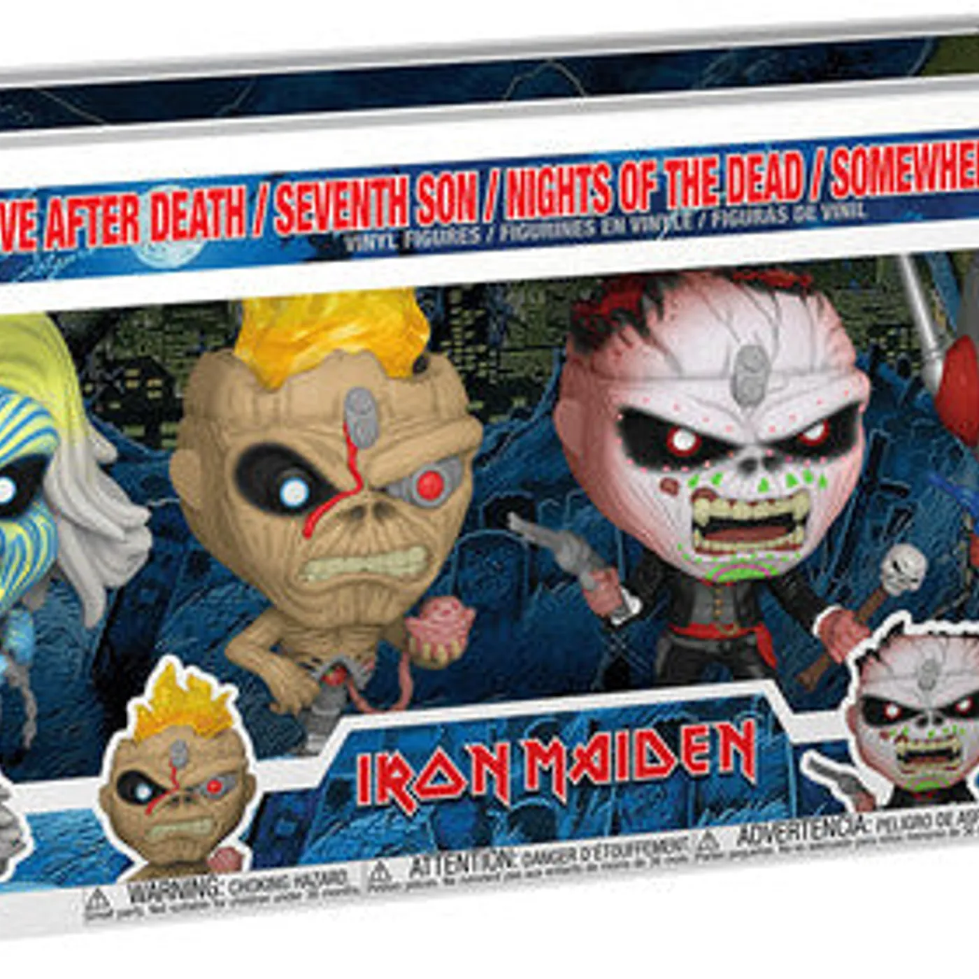 FUNKO POP! ROCKS: Iron Maiden - Eddie 4PK Glow in the Dark Box Set (AE Exclusive)