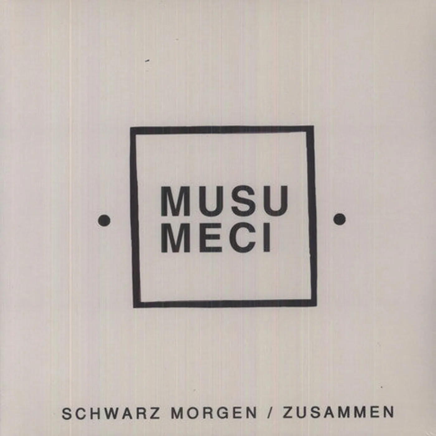 Musumeci LP Vinyl - Schwarz Morgen / Zusammen