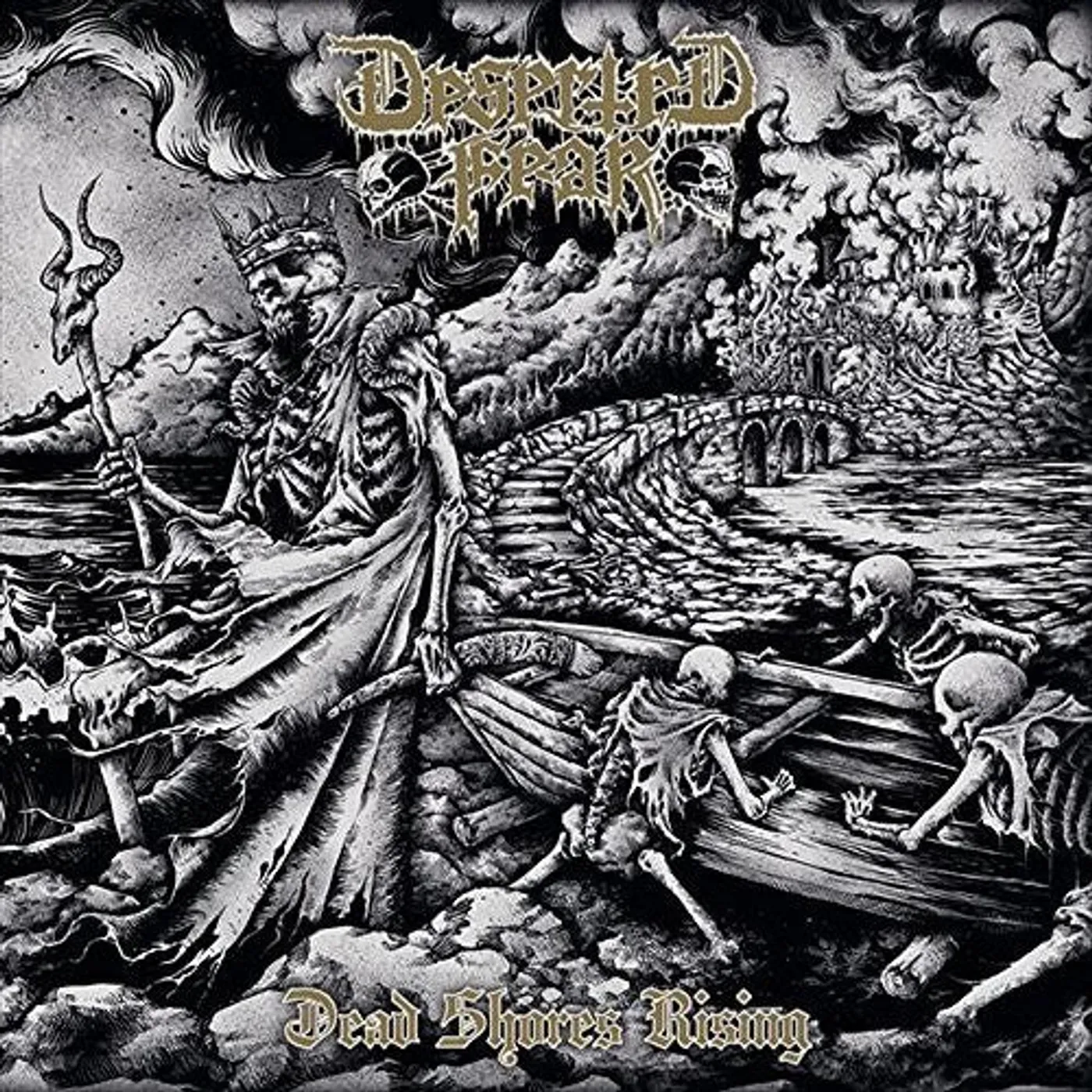 Deserted Fear LP Vinyl - Dead Shores Rising (W/Book) (Coloured Vinyl) (Gate Fold) (Gol)