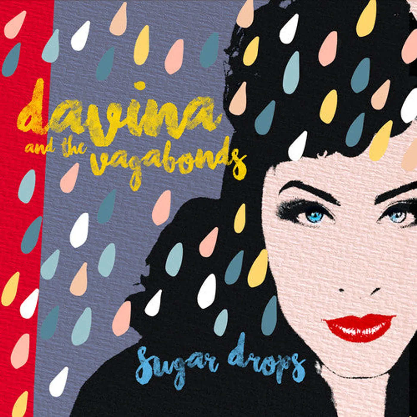 Davina and The Vagabonds LP Vinyl - Sugar Drops (Coloured Vinyl) (Ltd)
