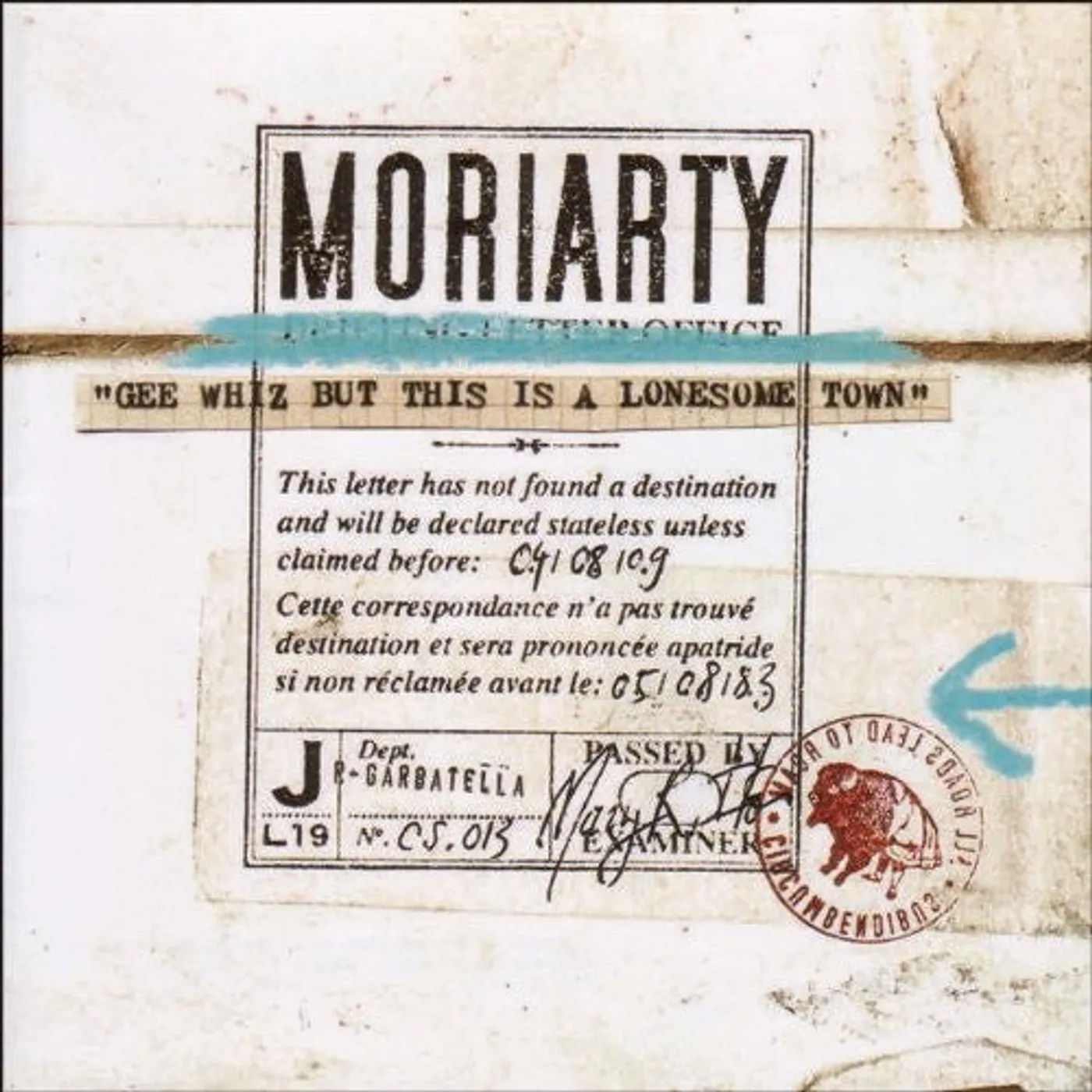 Moriarty LP Vinyl - Gee Whiz But This Is A Lonesome Town Double Vinyl