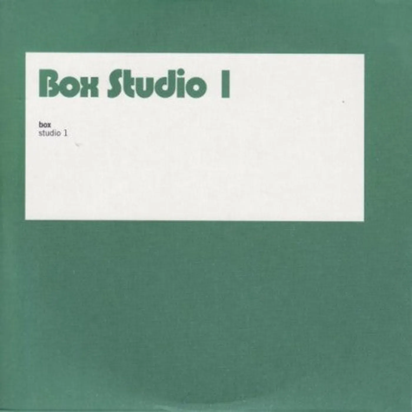 Box LP Vinyl - Studio One