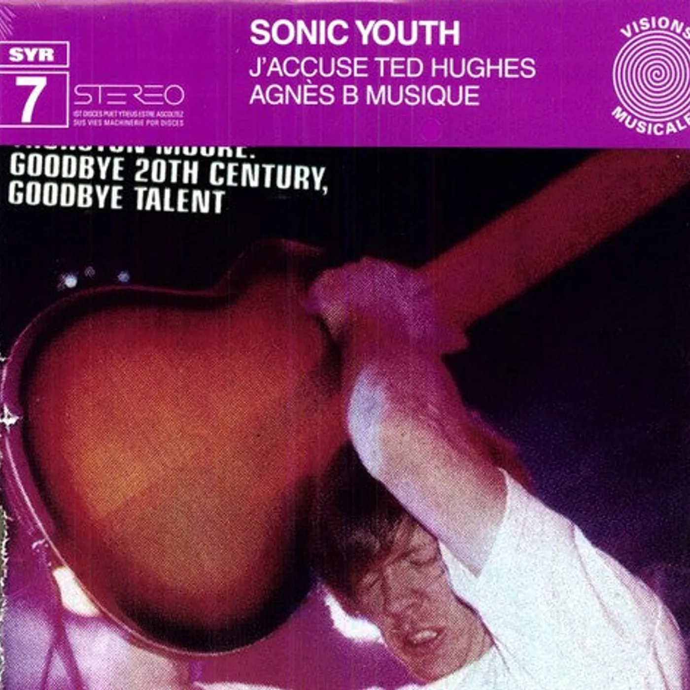 Sonic Youth LP Vinyl - J'Accuse Ted Hughes