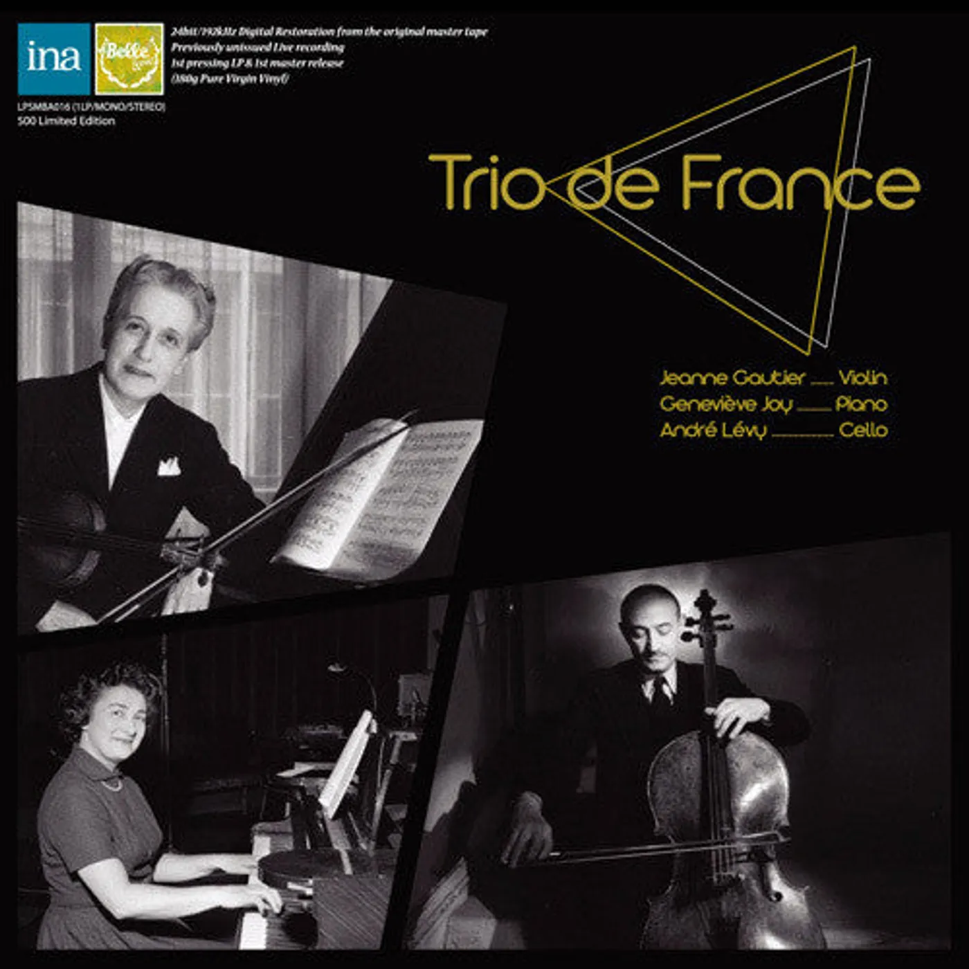 Trio De France LP Vinyl - Faure & Ravel Trios