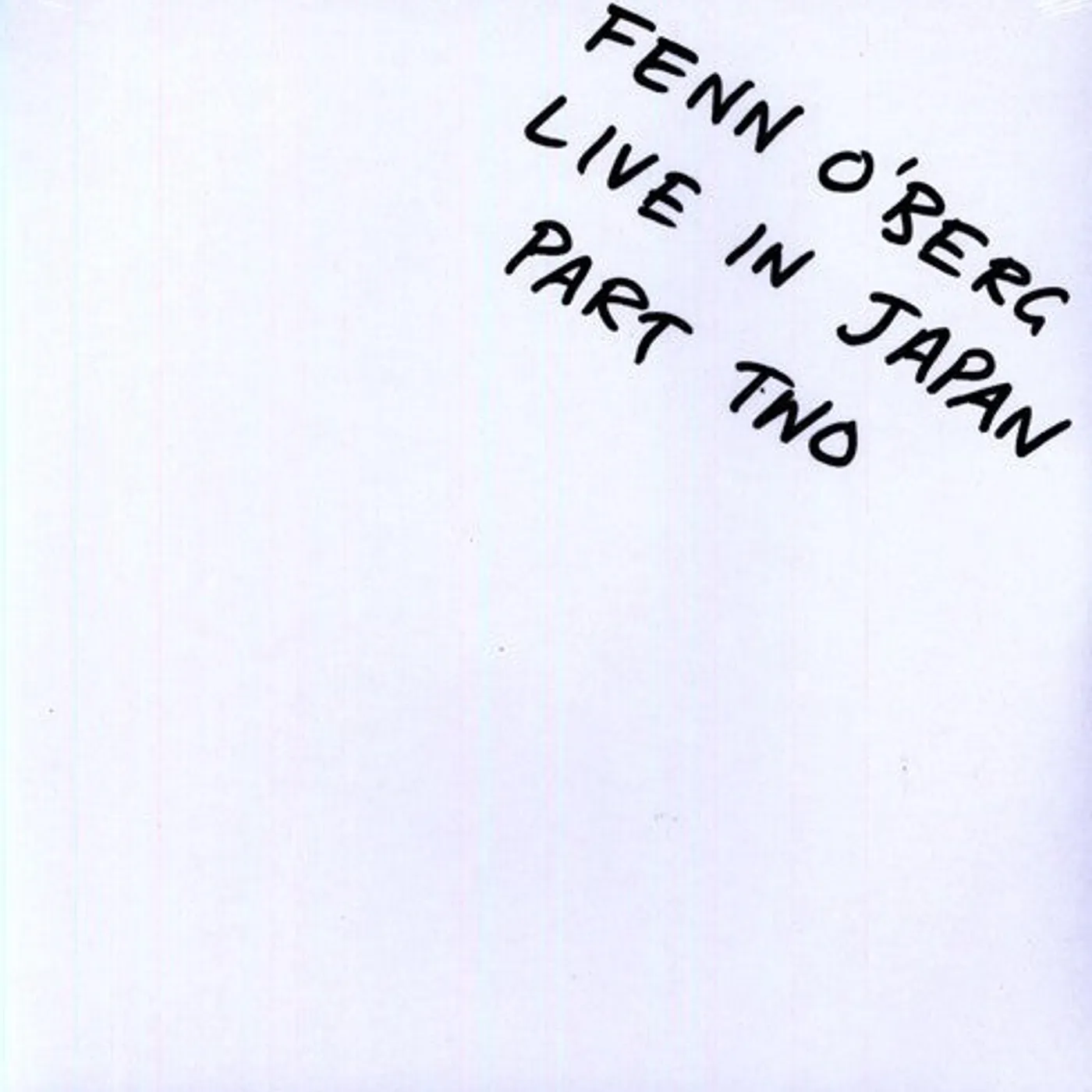 Fenn O'berg LP Vinyl - Live In Japan 2