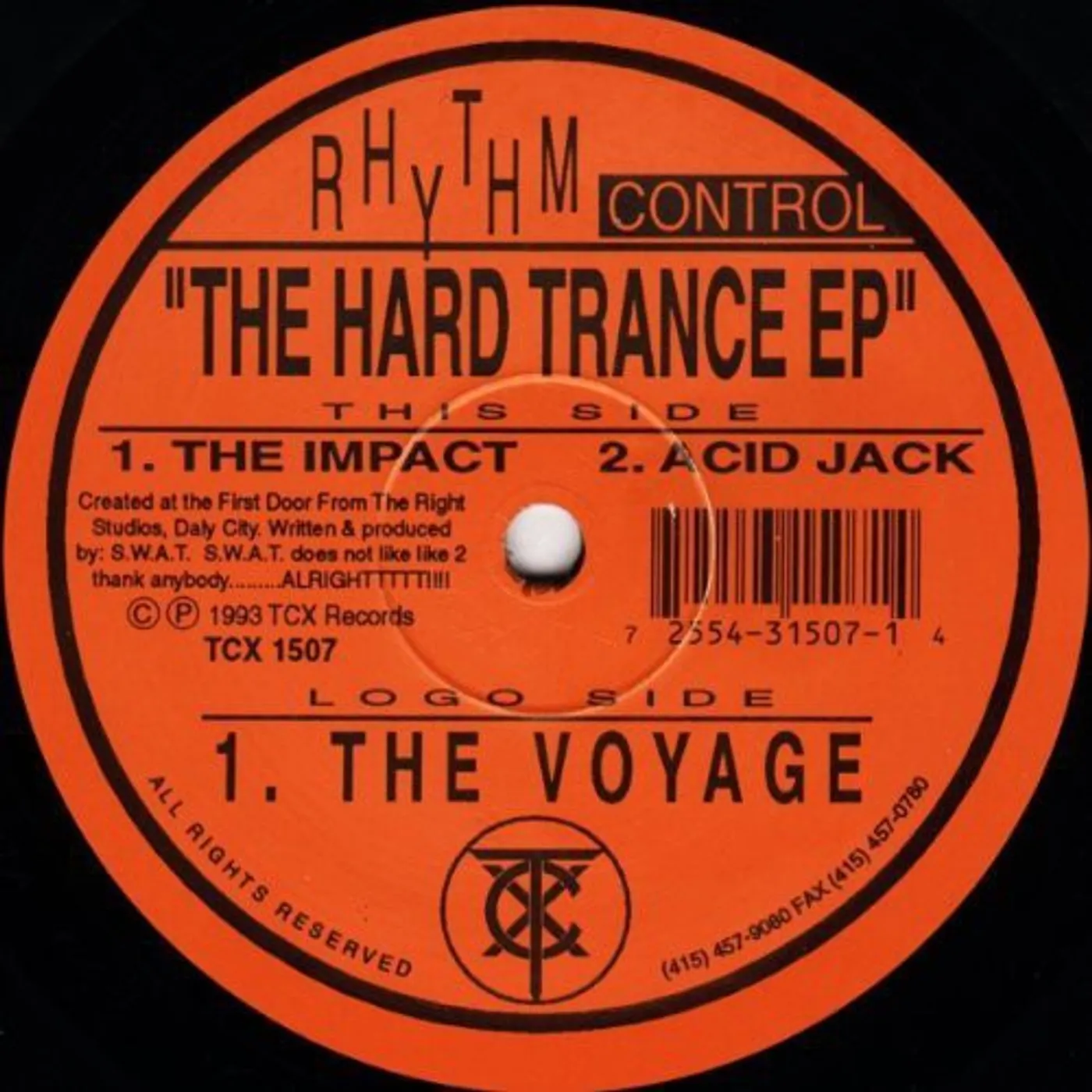Rhythm Control LP Vinyl - Hard Trance Ep