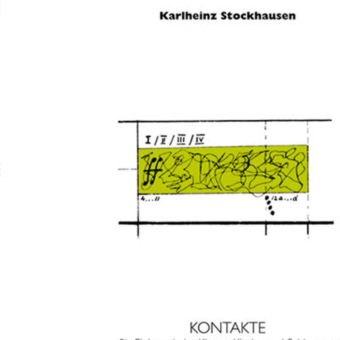 Karlheinz Stockhausen LP Vinyl - Kontakte