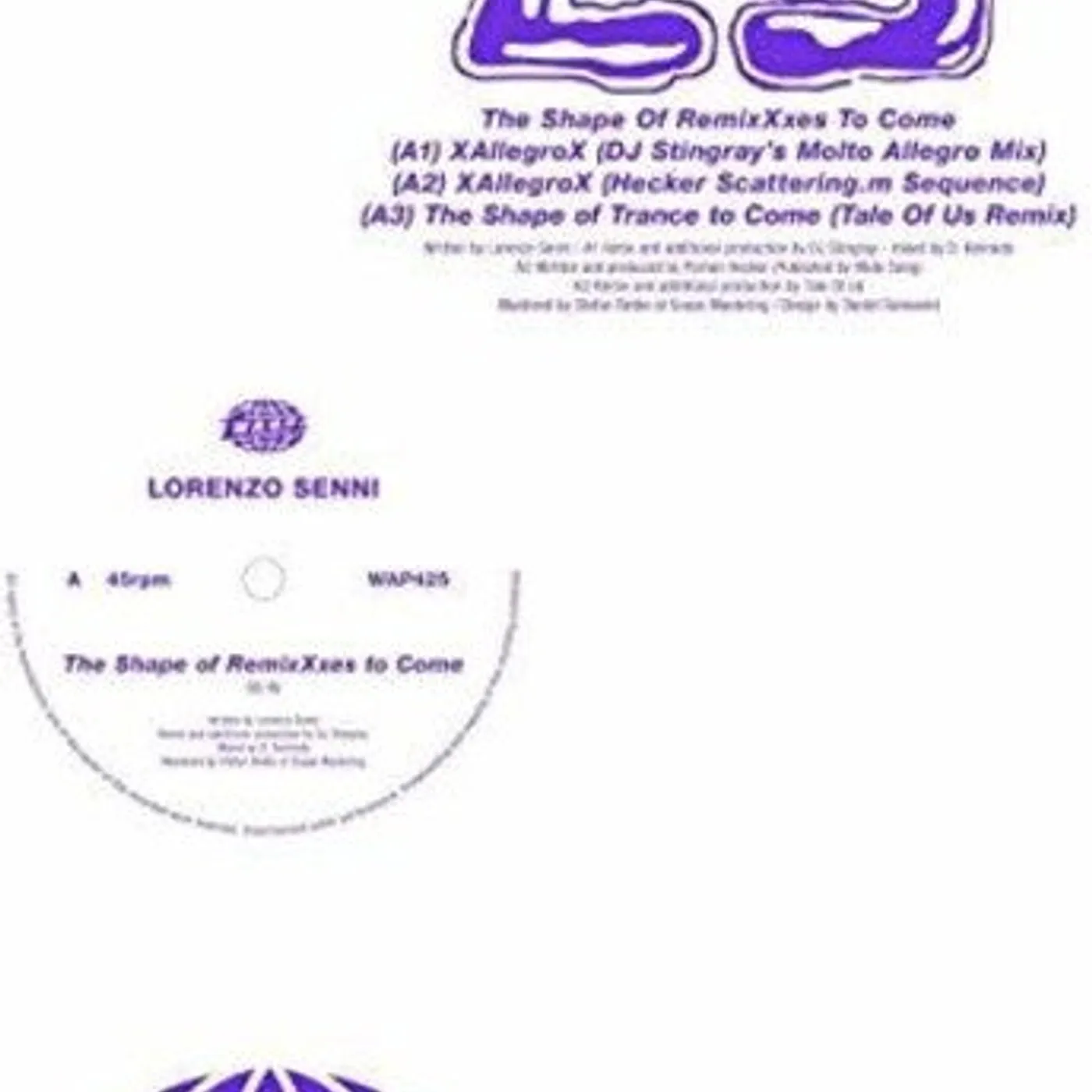 Lorenzo Senni LP Vinyl - Shape Of Remixxxes To Come (Dlcd)