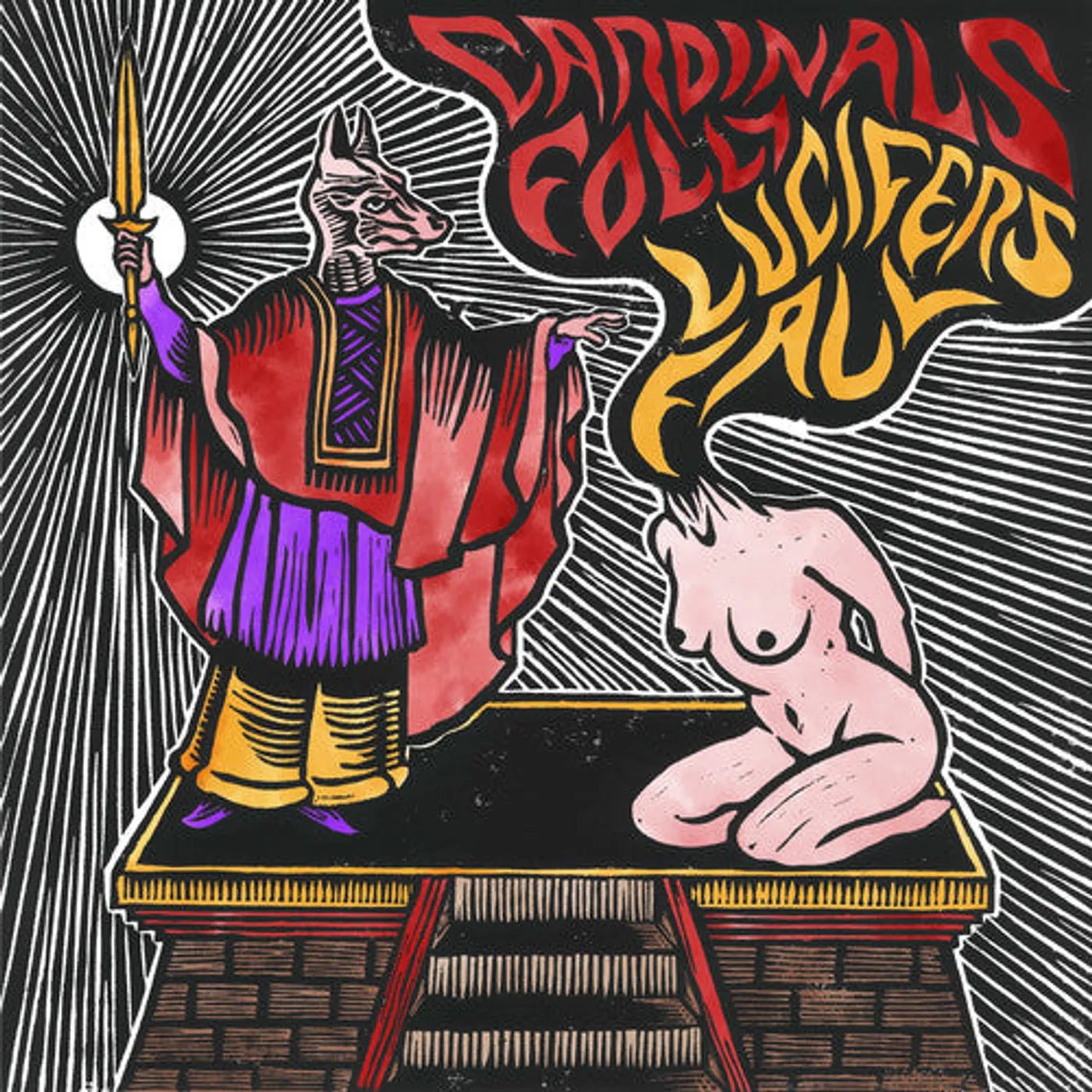 Cardinals Folly & Lucifer'S Fal LP Vinyl - Split