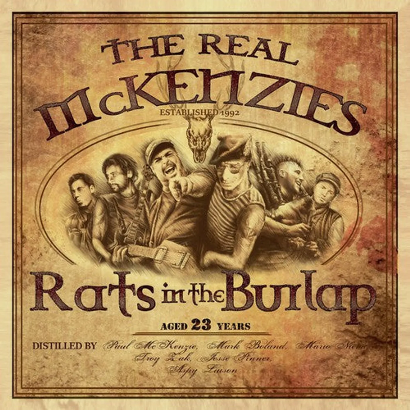 The Real McKenzies LP Vinyl - Rats In The Burlap