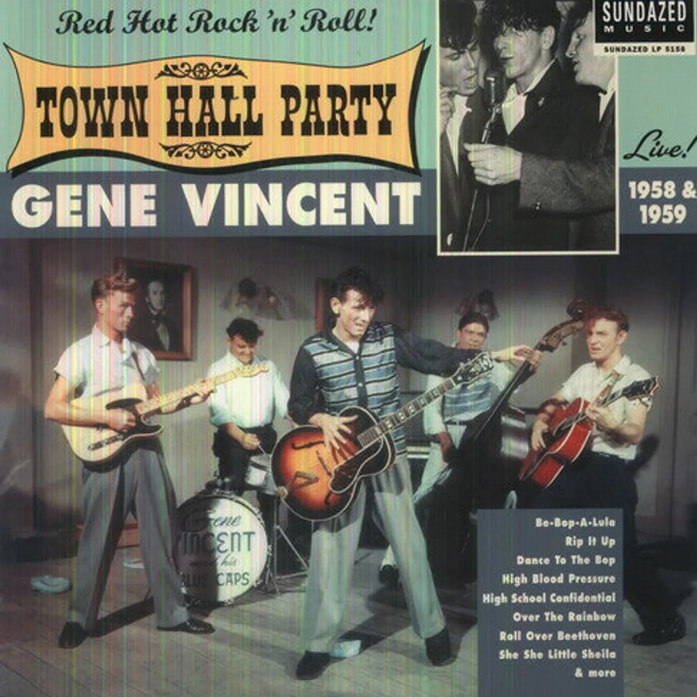 Gene Vincent LP Vinyl - Live At Town Hall Party 1958 & 1959