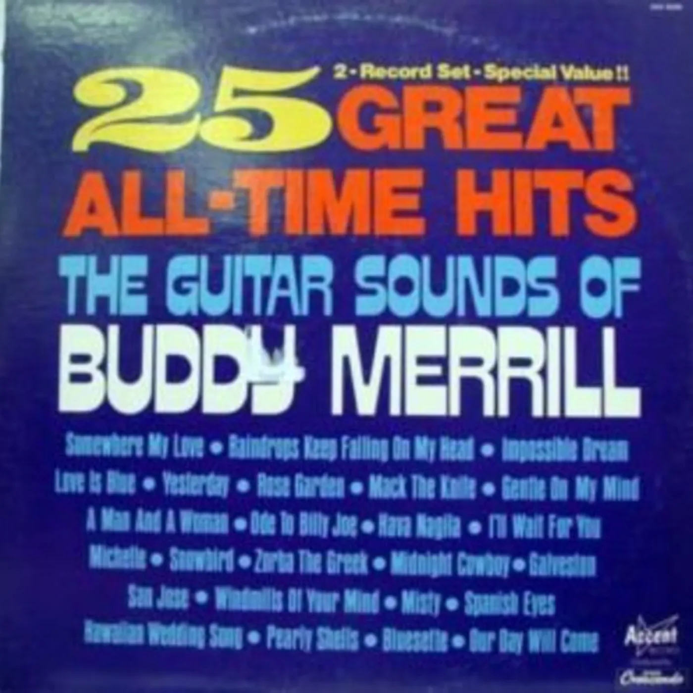 Buddy Merrill LP Vinyl - 25 Greatest Hits