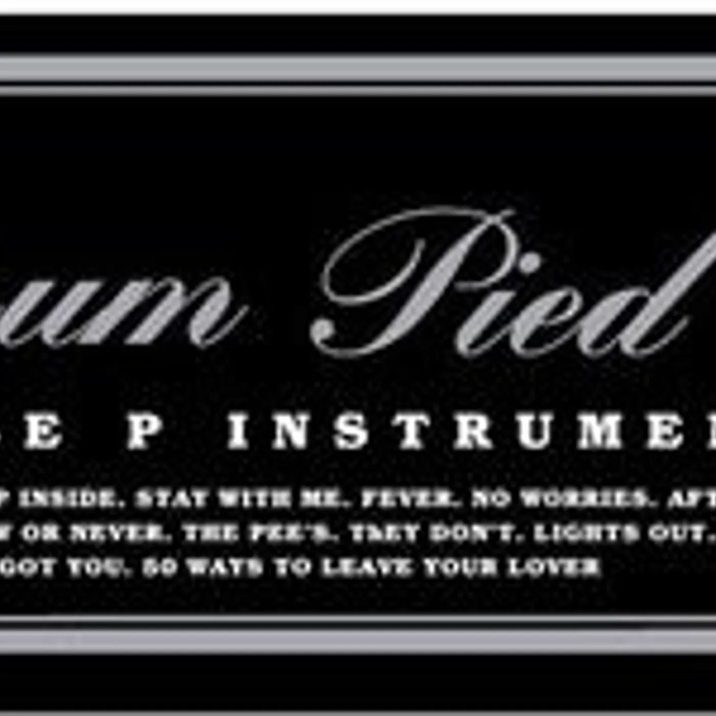 Platinum Pied Pipers LP Vinyl - Triple P Instrumentals