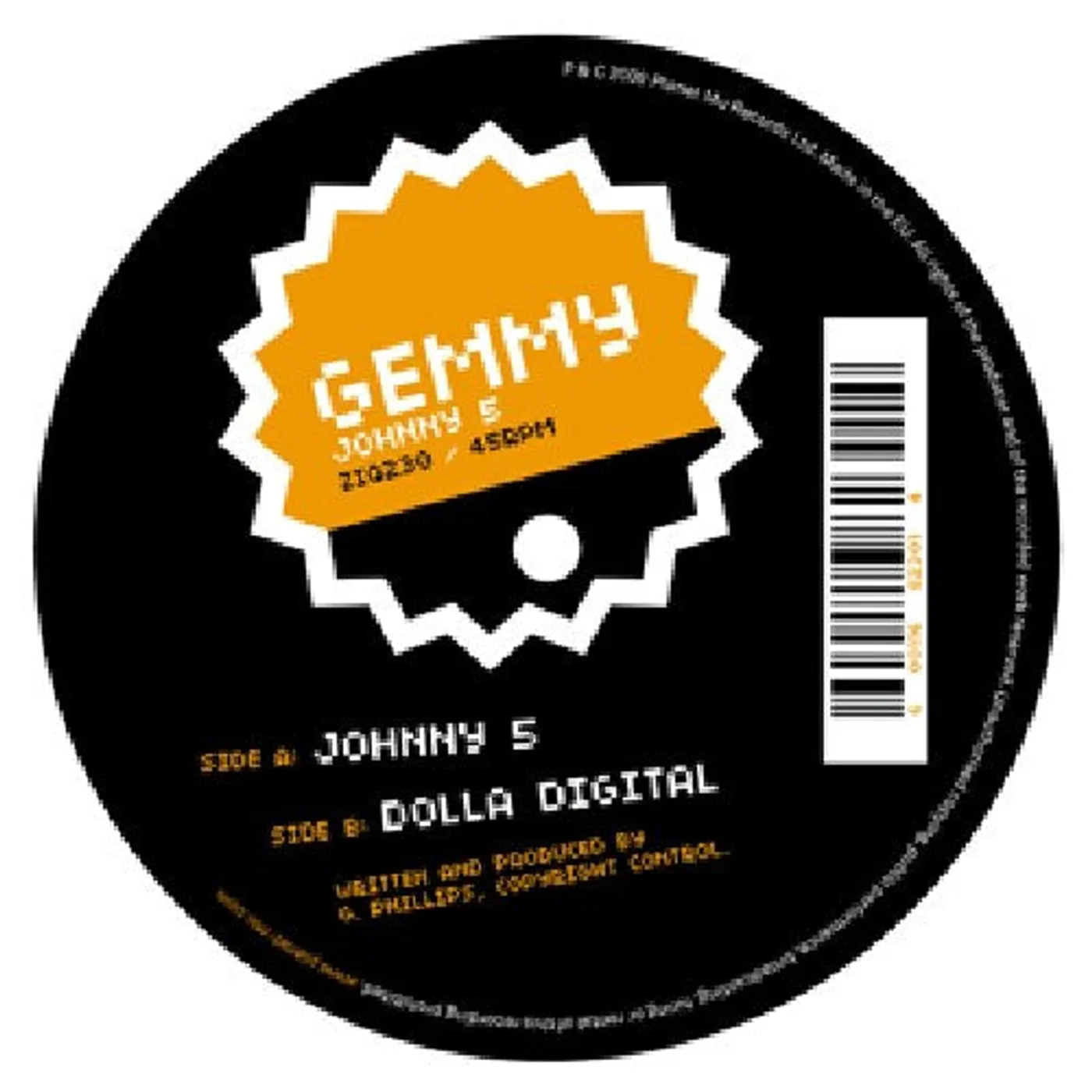 Gemmy LP Vinyl - Johnny 5 (Ep)
