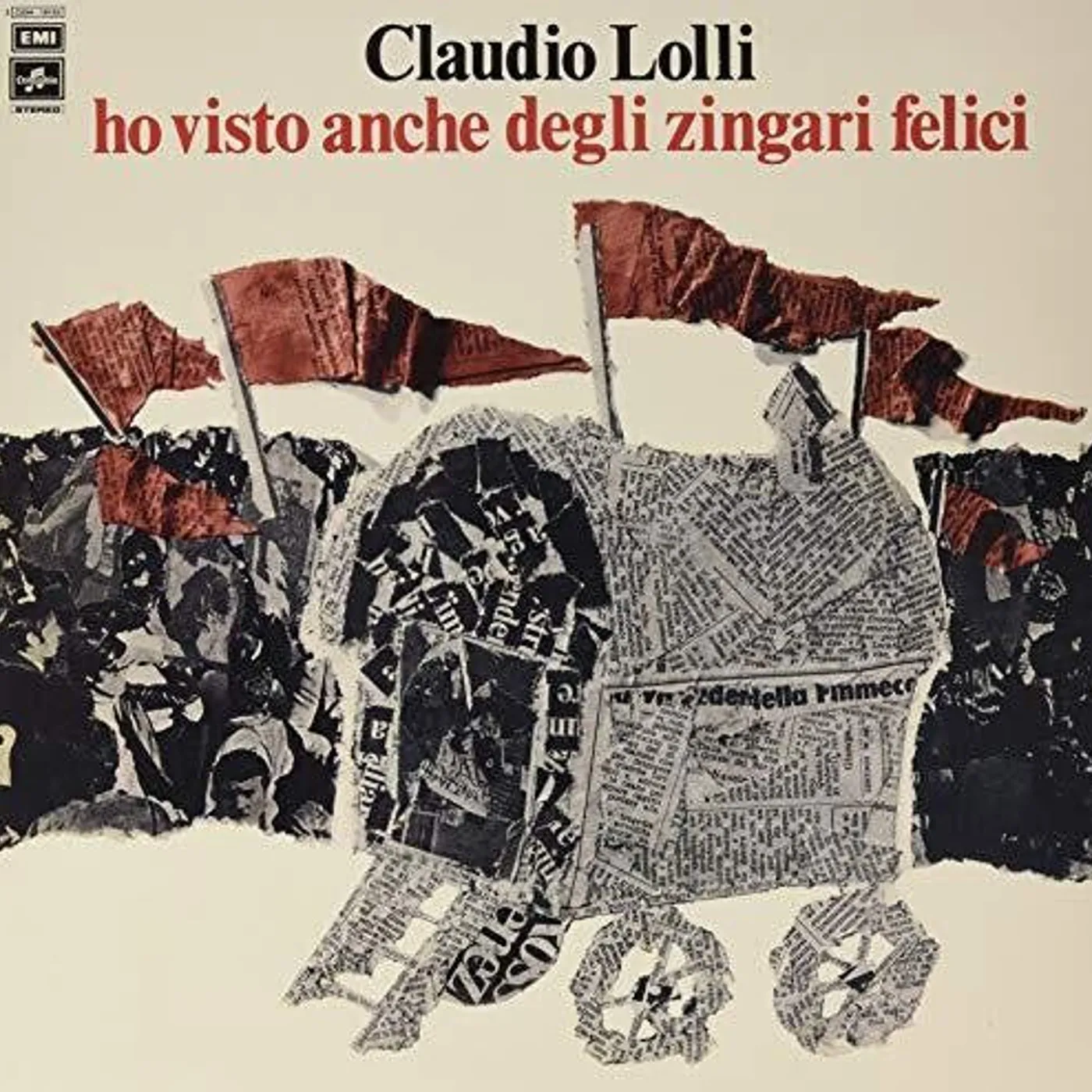 Claudio Lolli LP Vinyl - Ho Visto Anche Degli Zingari Felici (Coloured Vinyl) (Red)