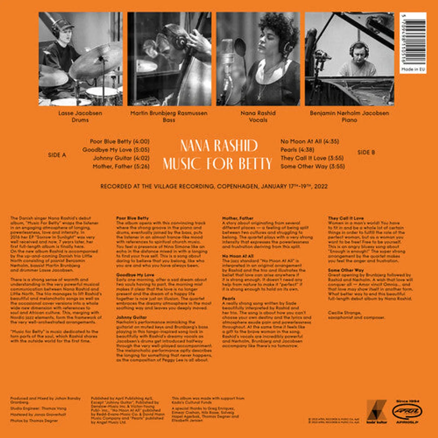 Nana Rashid LP Vinyl - Music For Betty