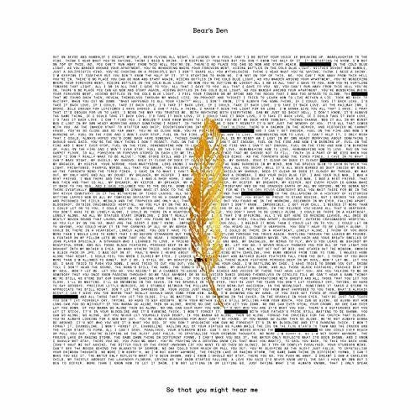 Bear'S Den LP Vinyl - So You Might Hear (Uk)