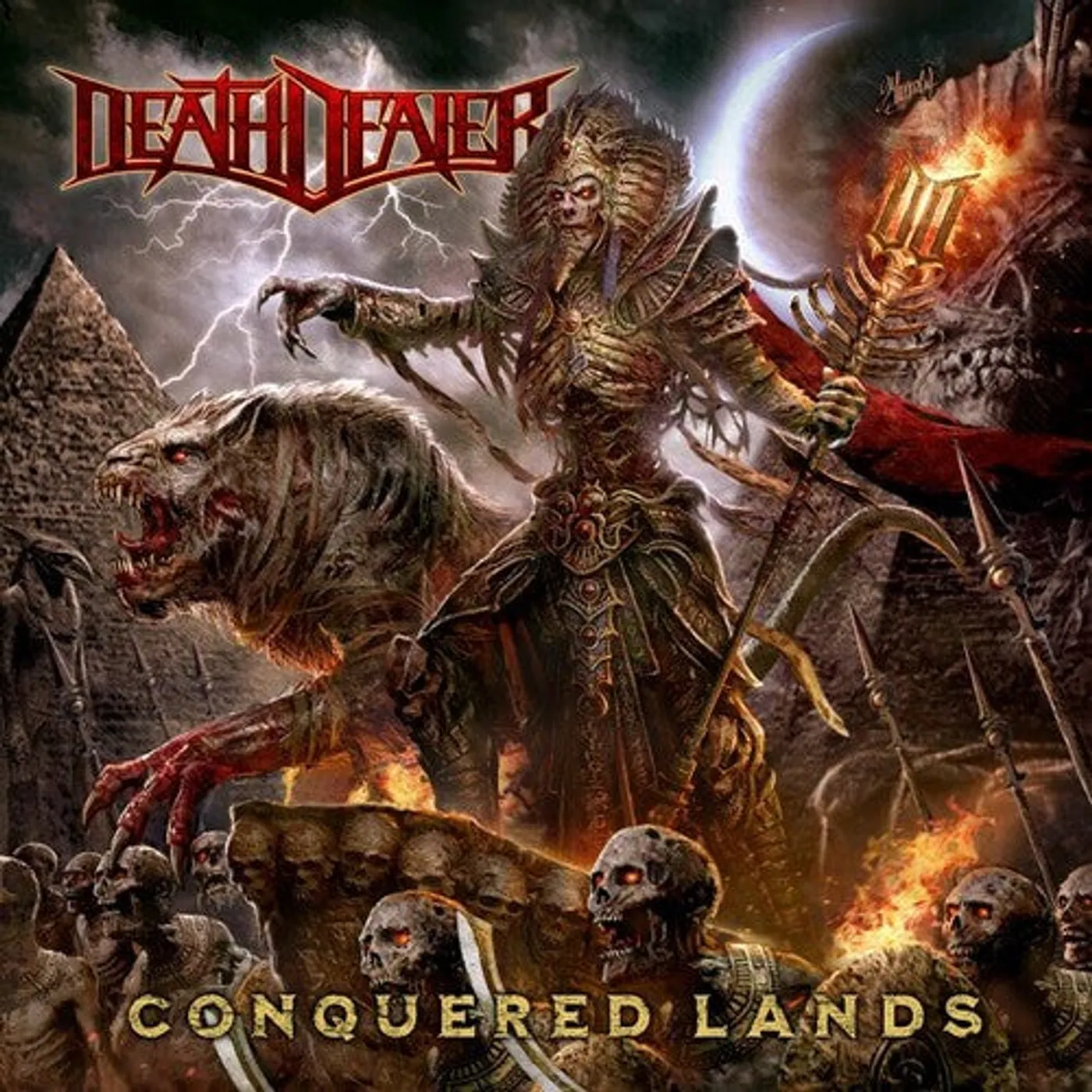 Death Dealer LP Vinyl - Conquered Lands - Red (Gate Fold) (Ltd) (Red)