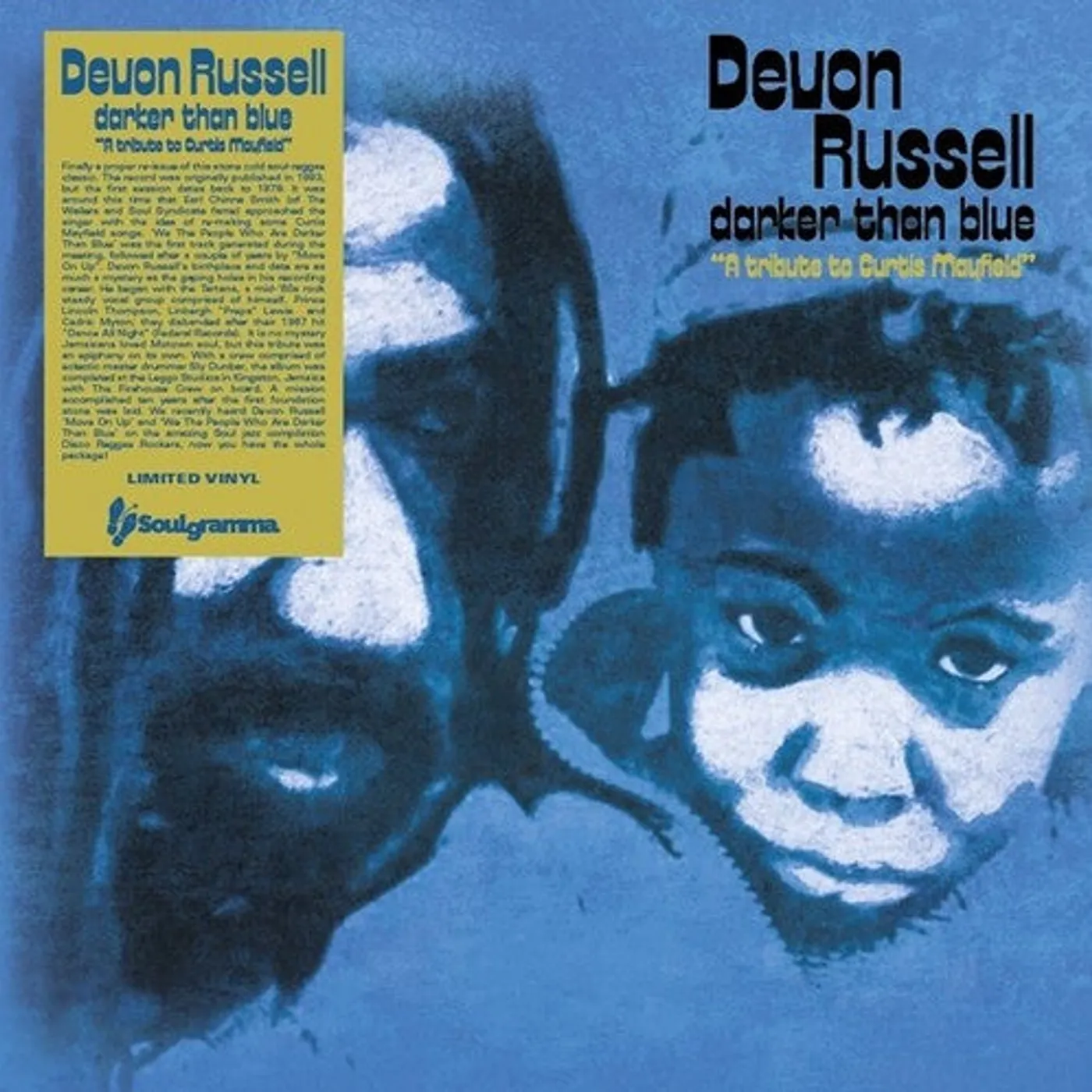 Devon Russell LP Vinyl - Darker Than Blue ( Tribute To Curtis Mayfield)