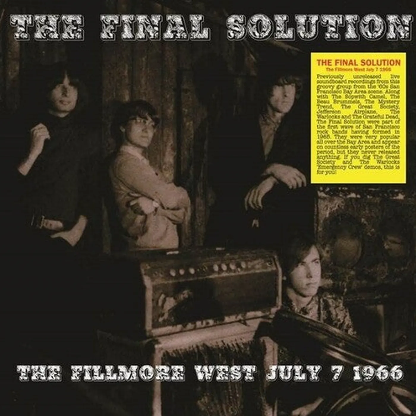 Final Solution LP Vinyl - Fillmore West July 7 1966
