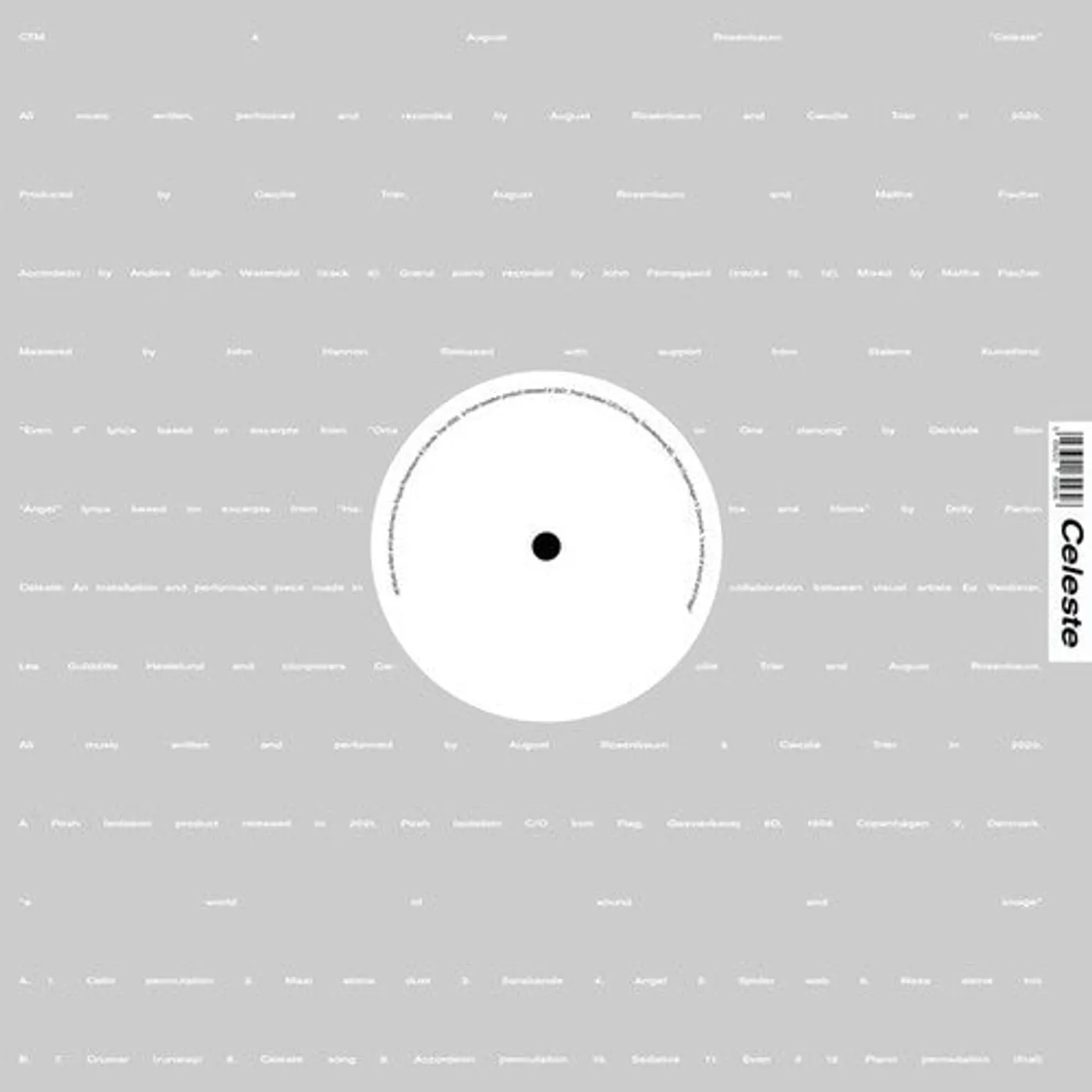 Ctm & August Rosenbaum LP Vinyl - Celeste