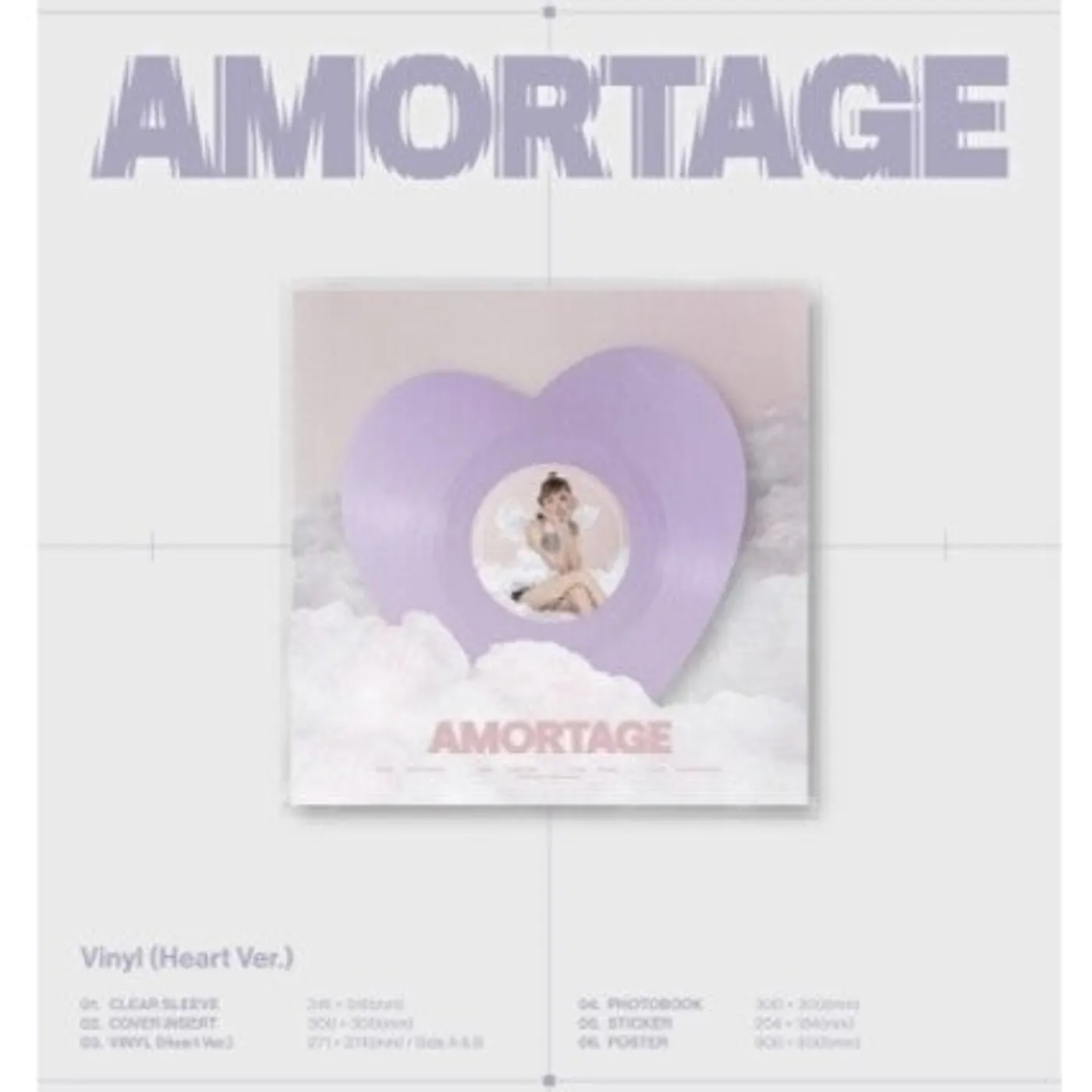 Jisoo LP Vinyl - Amortage - Heart Version (Post) (Stic) (Phob)
