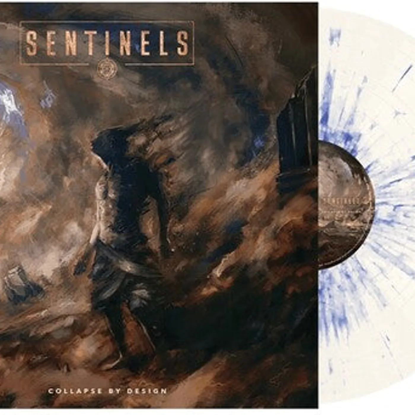 Sentinels LP Vinyl - Collapse By Design (Bone W/ Blue Splatter) (Blue)